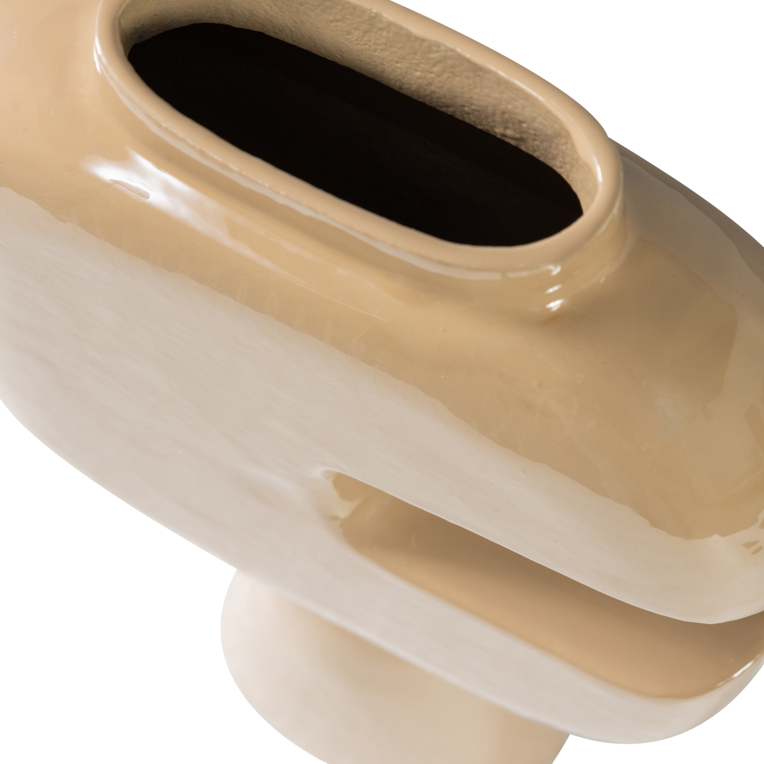 Vaza GIANNA, aliuminis, smėlio spalvos atspalvis