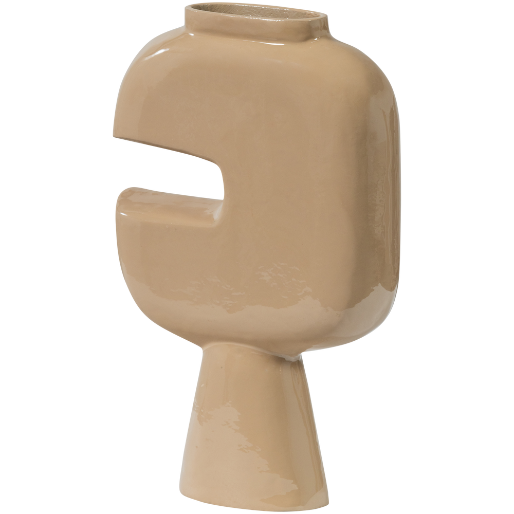 Vaza GIANNA, aliuminis, smėlio spalvos atspalvis