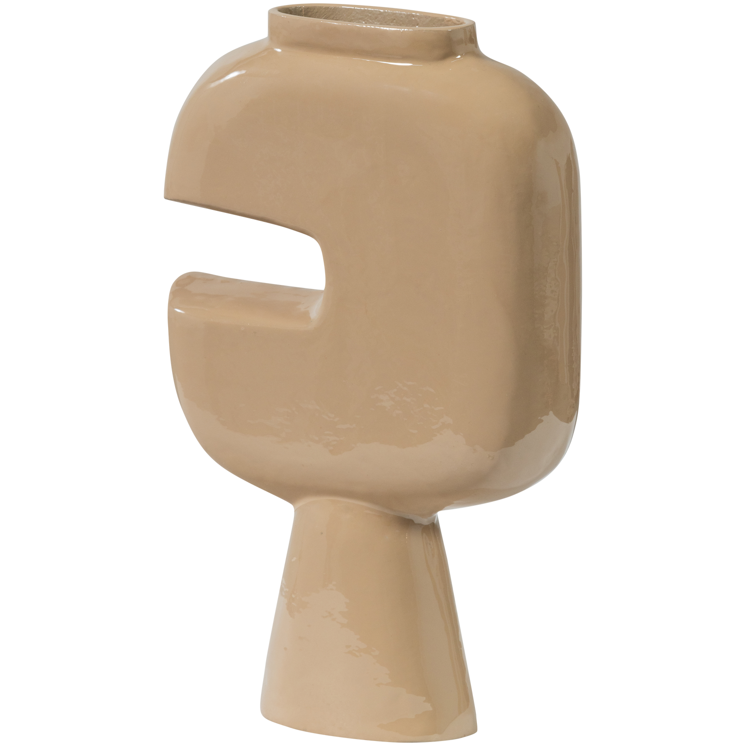 Vaza GIANNA, aliuminis, smėlio spalvos atspalvis