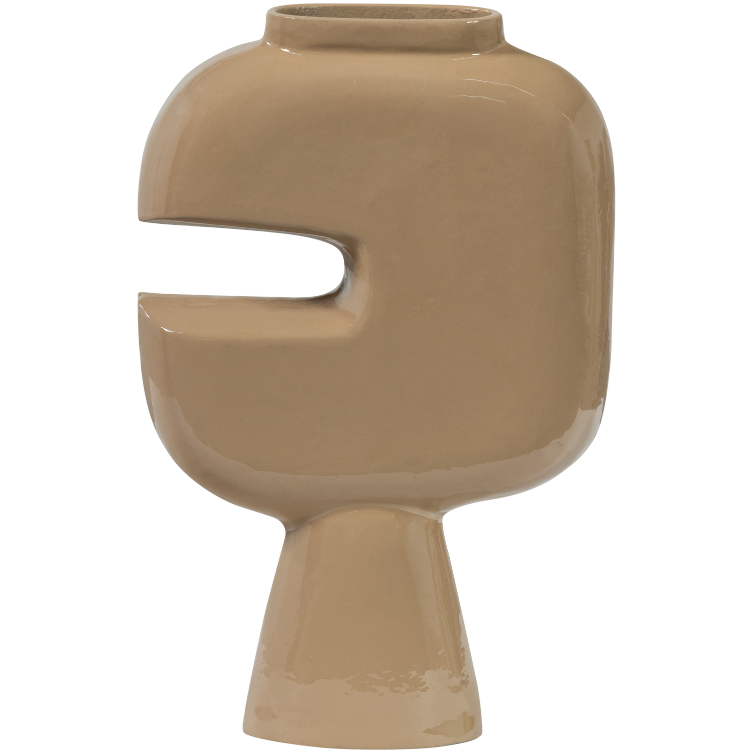 Vaza GIANNA, aliuminis, smėlio spalvos atspalvis