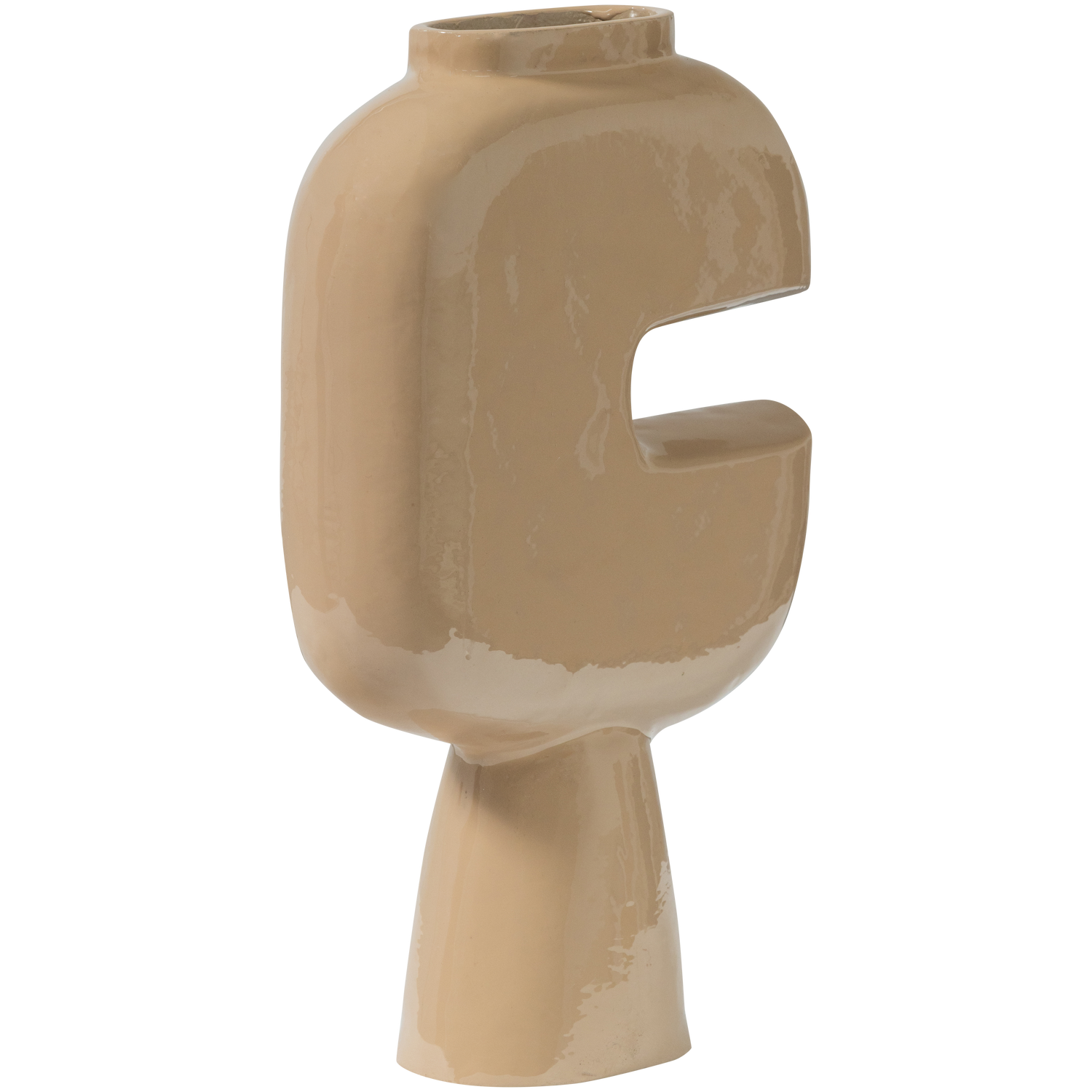 Vaza GIANNA, aliuminis, smėlio spalvos atspalvis