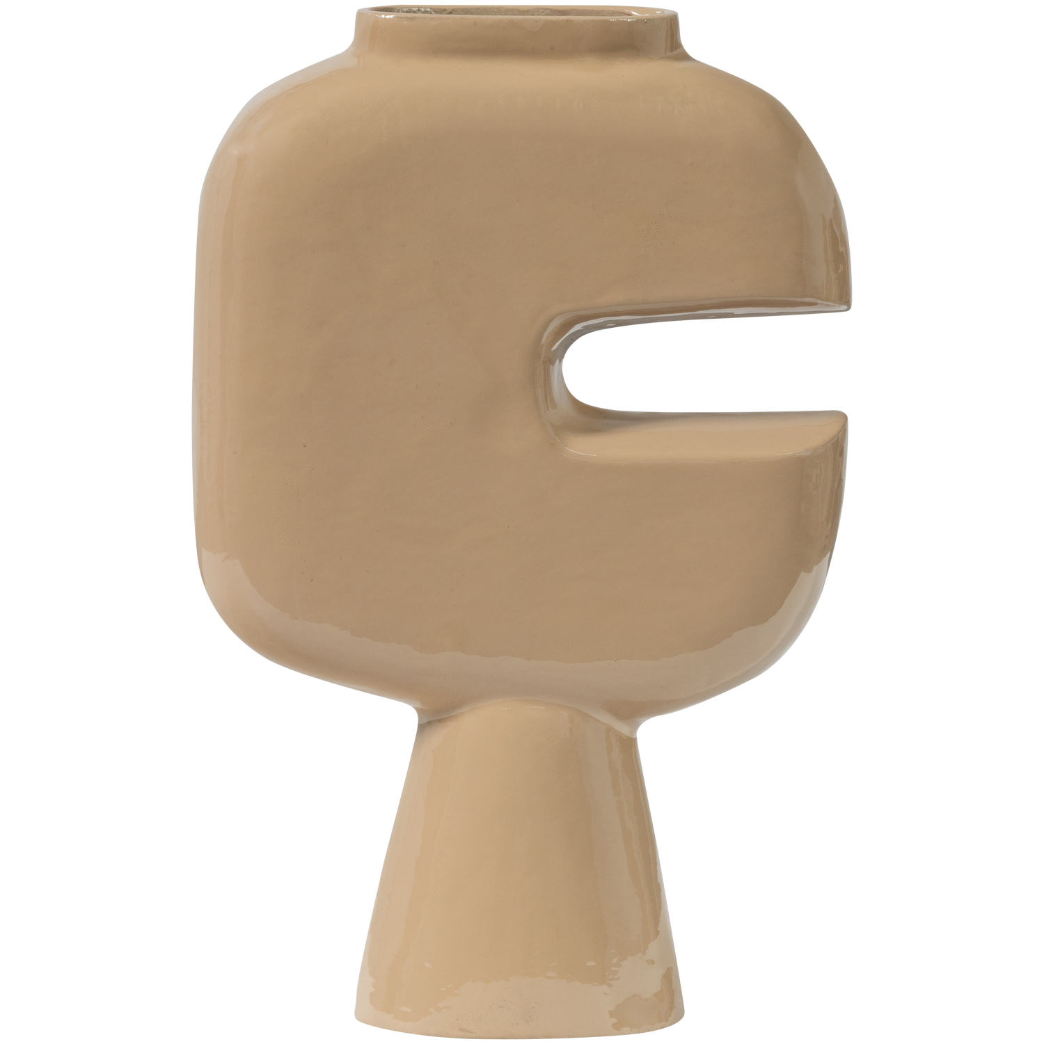 Vaza GIANNA, aliuminis, smėlio spalvos atspalvis