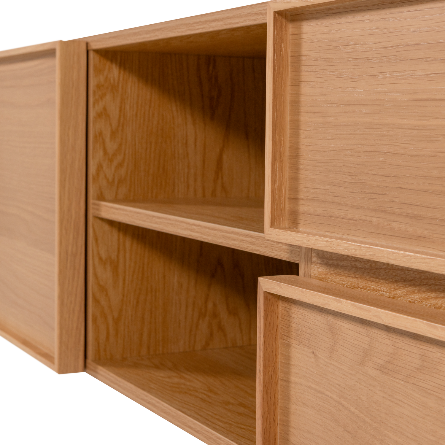 TV staliukas TOURS, melaminas/MDF, natūrali spalva