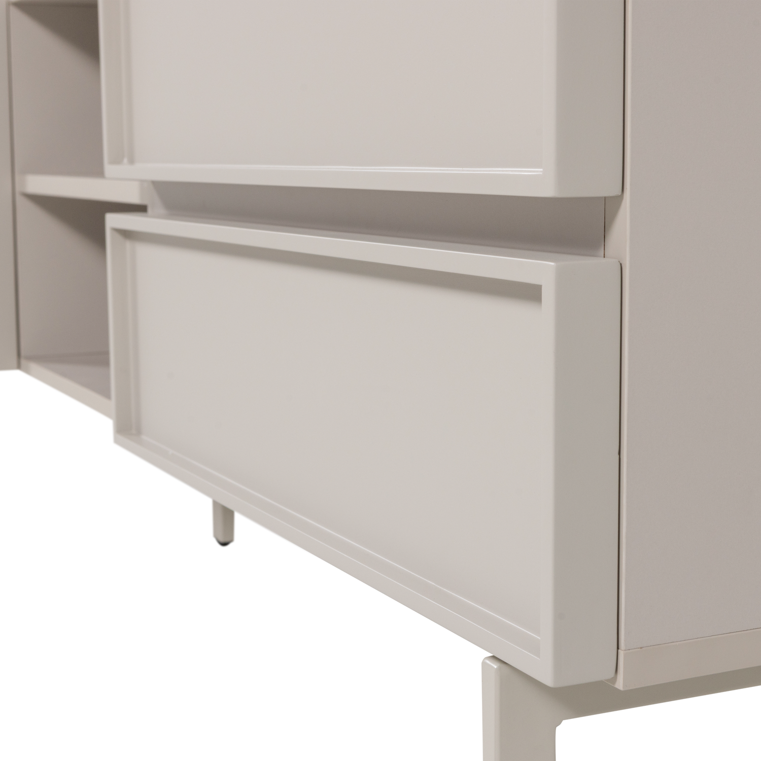 TV staliukas TOURS, melaminas/MDF, smėlio spalva