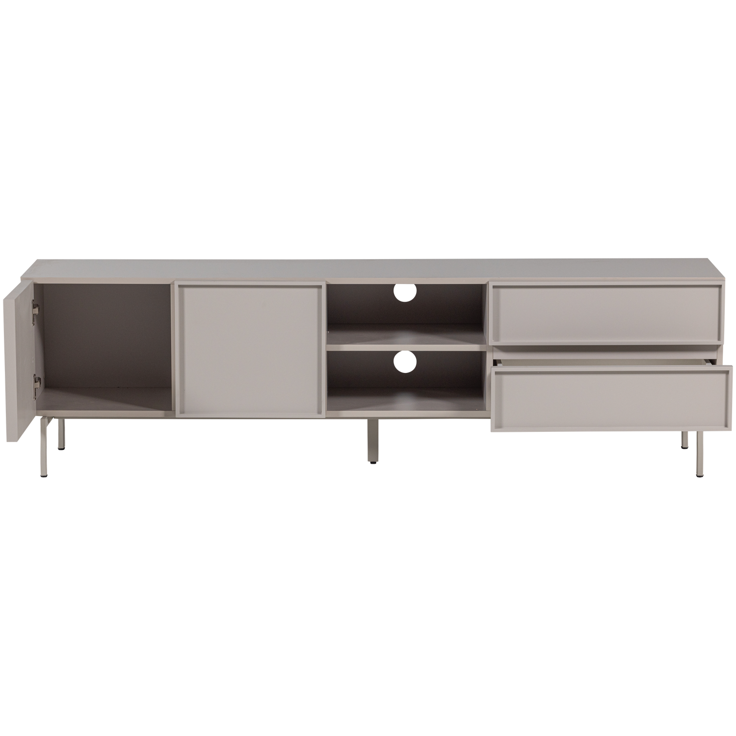 TV staliukas TOURS, melaminas/MDF, smėlio spalva