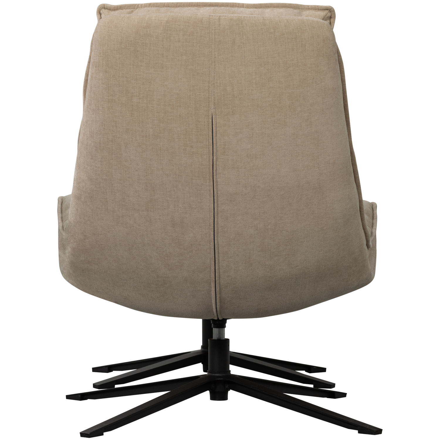 Pasukamas krėslas KUBE su pufu, natūrali spalva