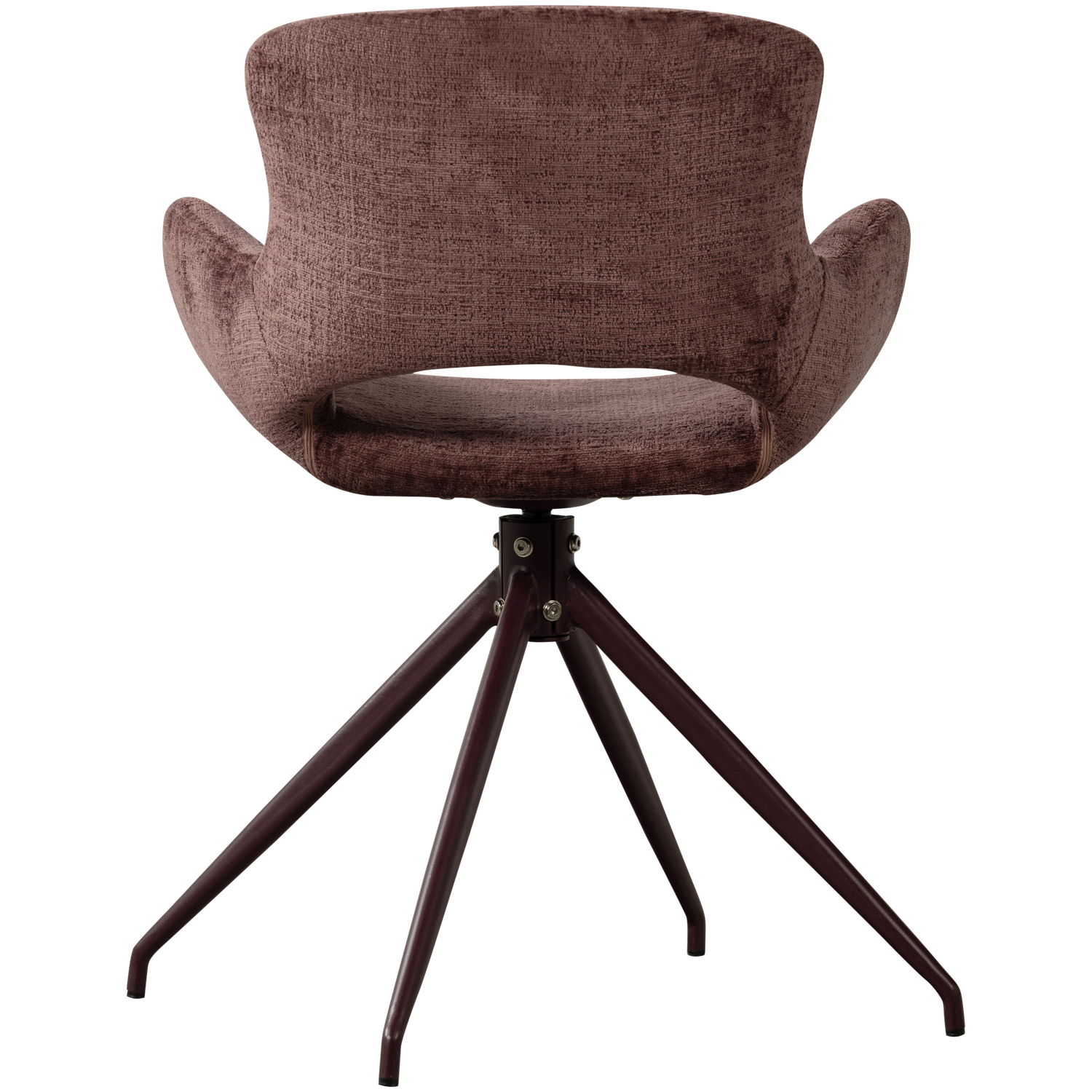 Valgomojo kėdė ELIVA, struktūrinis veliūras, violetinė (komplektas iš 2)