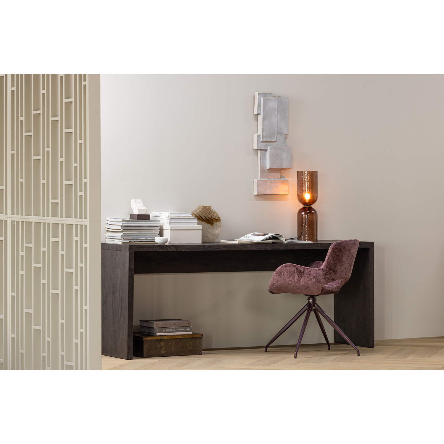 Valgomojo kėdė ELIVA, struktūrinis veliūras, violetinė (komplektas iš 2)