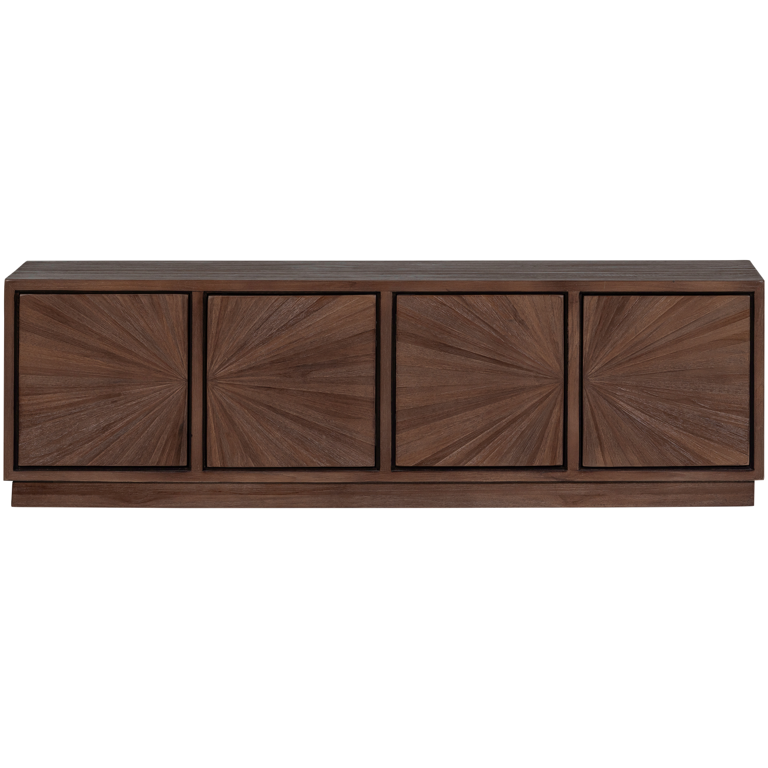 TV spintelė SUN, perdirbta tikmedžio mediena, ruda