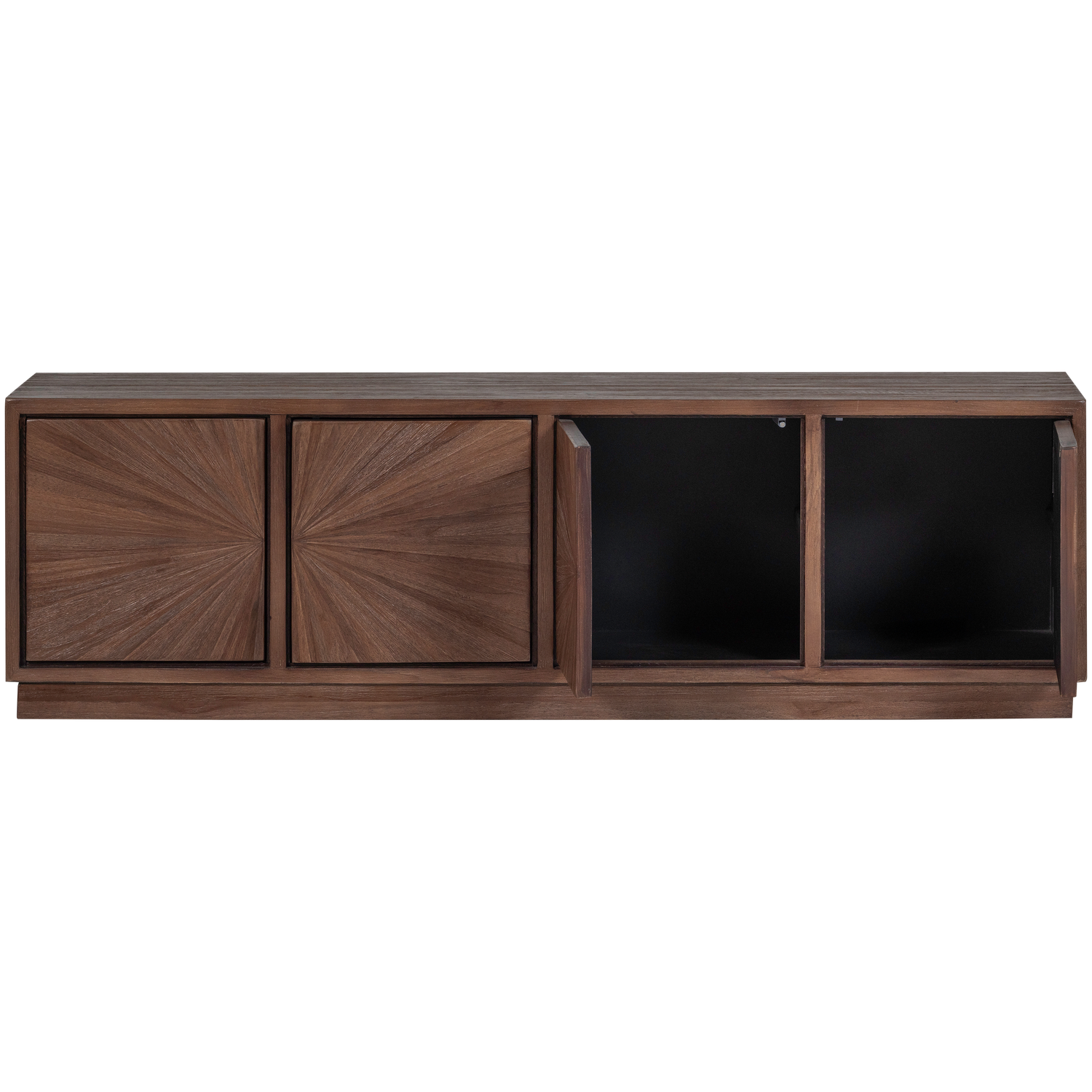 TV spintelė SUN, perdirbta tikmedžio mediena, ruda