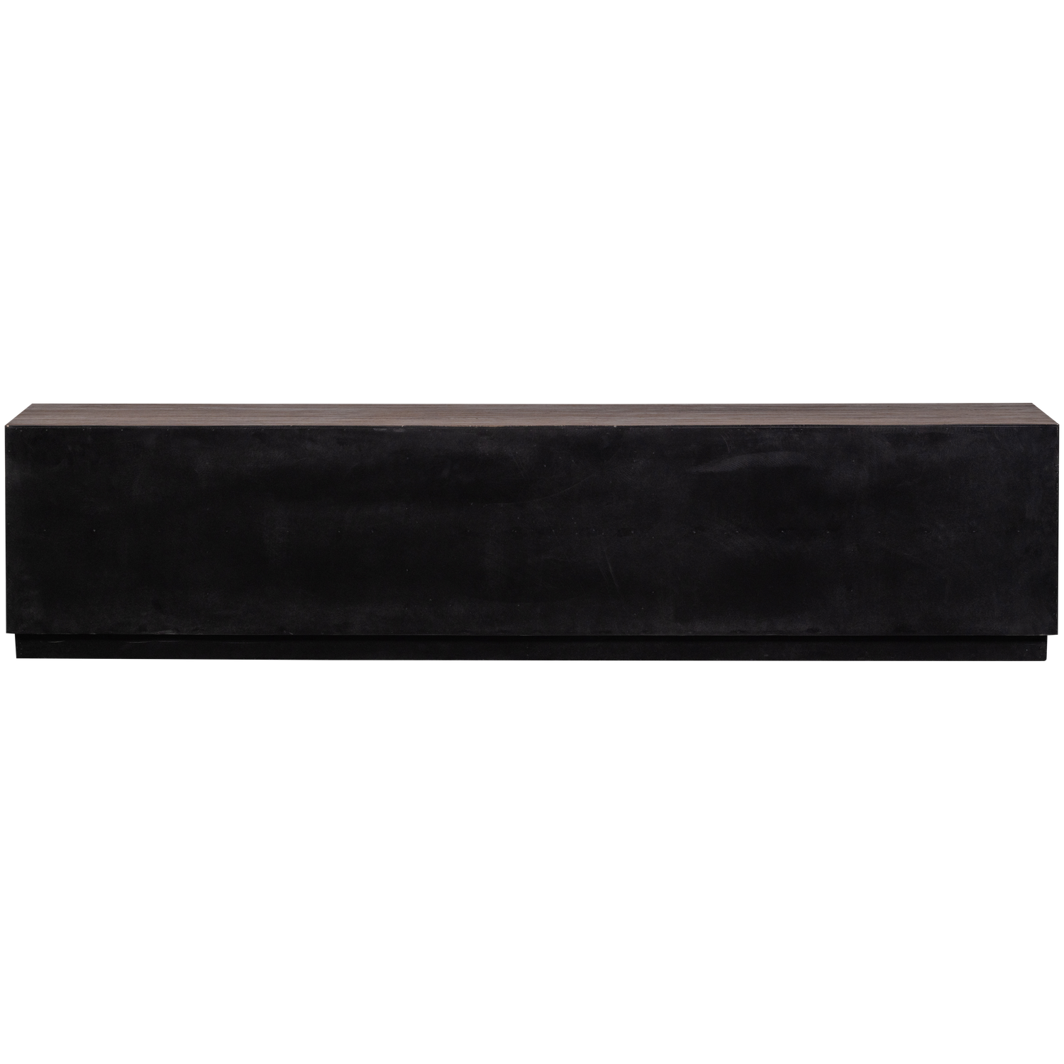 TV spintelė SUN su atviru skyriumi, perdirbta tikmedžio mediena, ruda