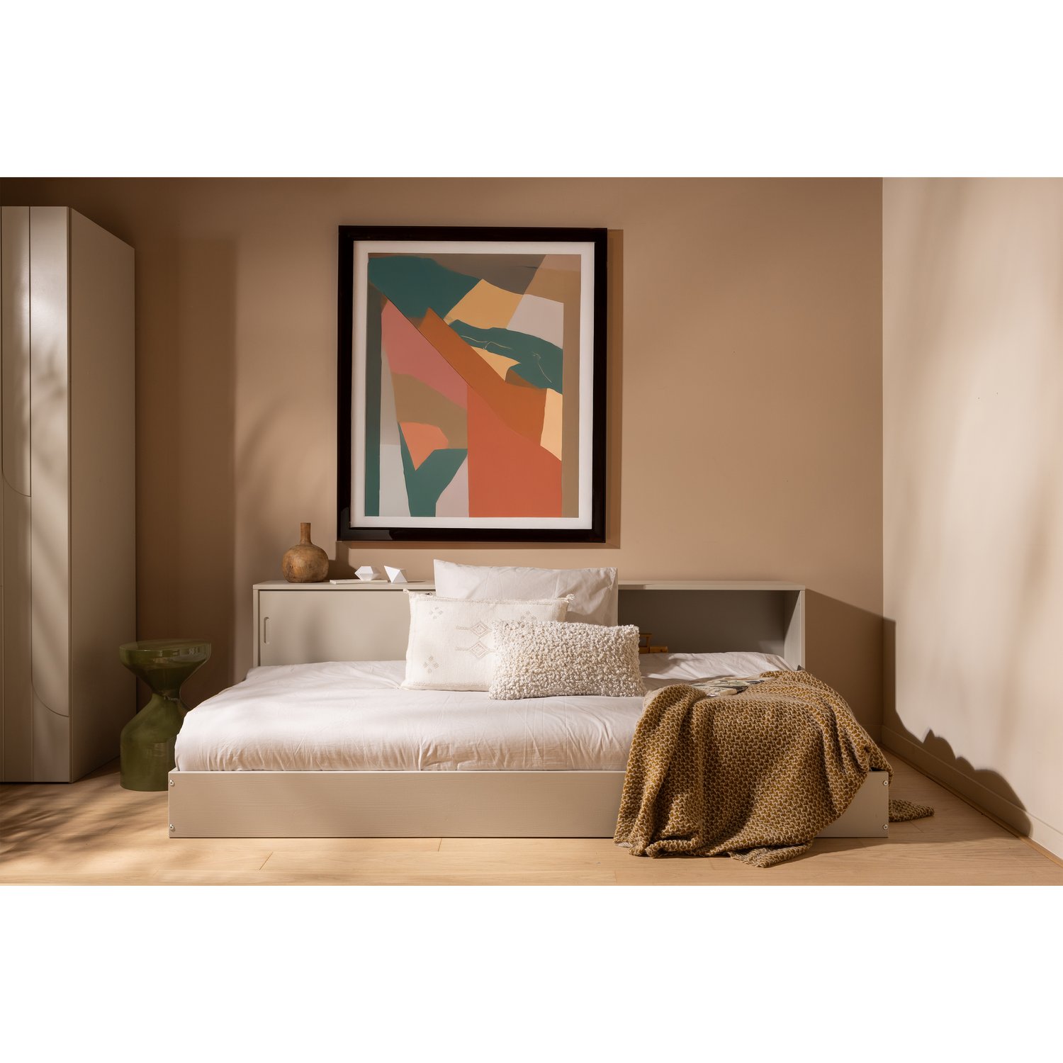 Lova CARTER, pušis, dulkių pilka