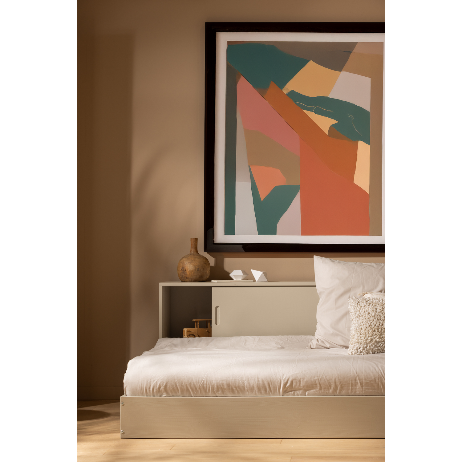 Lova CARTER, pušis, dulkių pilka