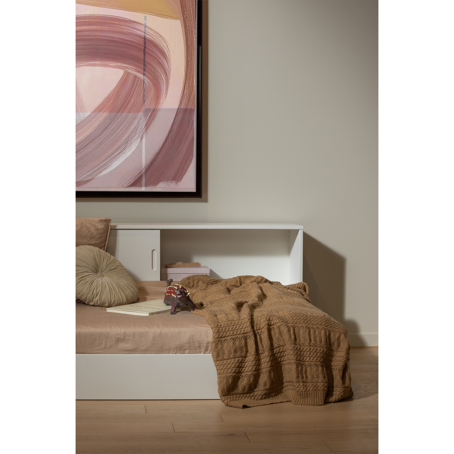 Lova CARTER, pušis, balta