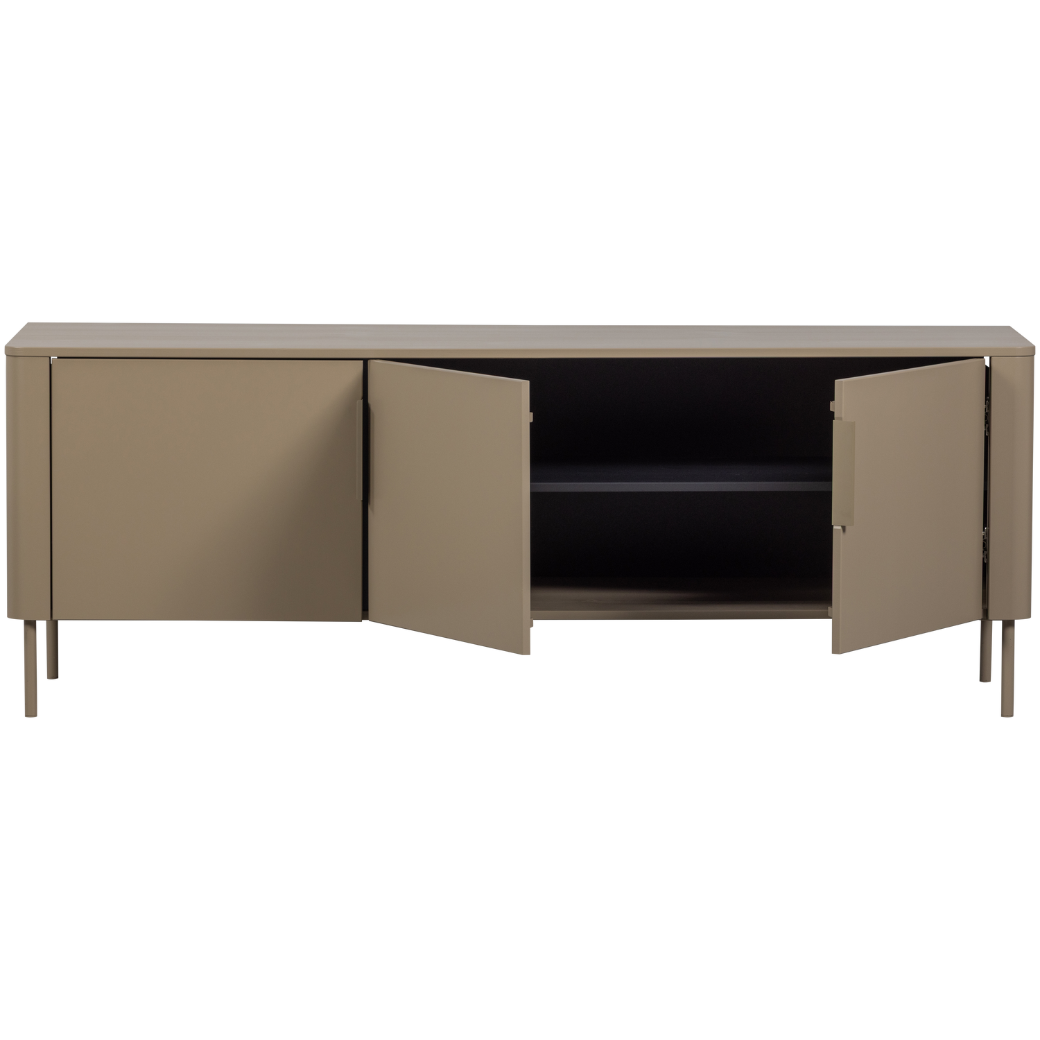 TV spintelė GUNNAR, pušis, purvo pilka