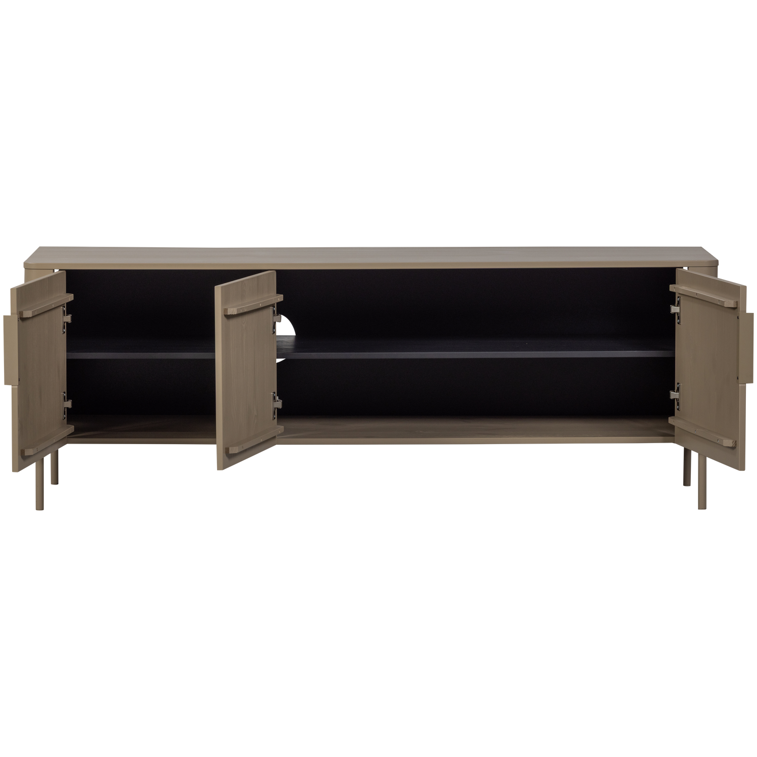 TV spintelė GUNNAR, pušis, purvo pilka