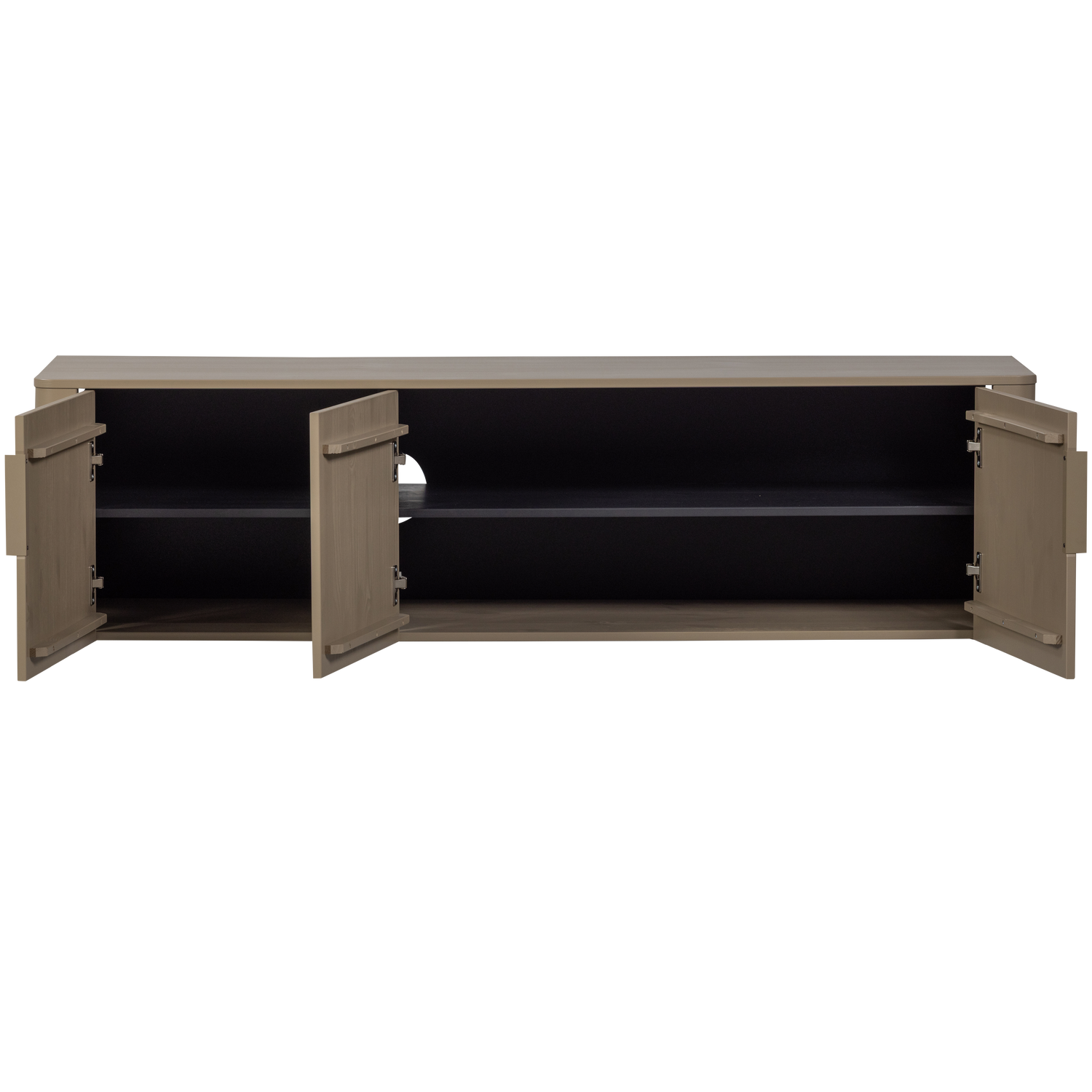 TV spintelė GUNNAR, pušis, purvo pilka