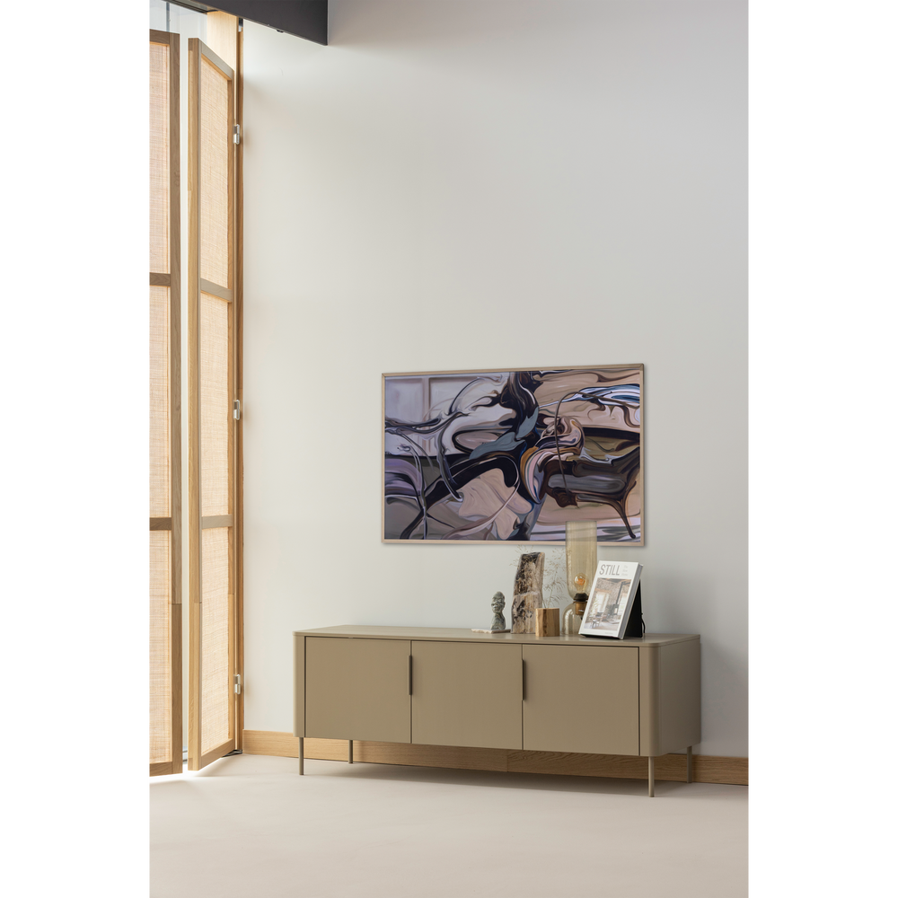 TV spintelė GUNNAR, pušis, purvo pilka