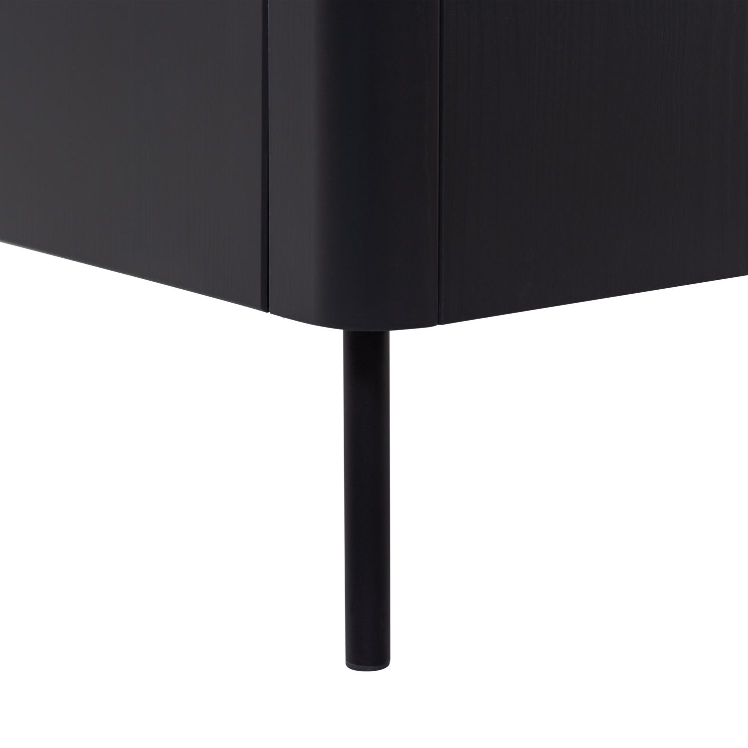 TV spintelė GUNNAR, pušis, matinė juoda