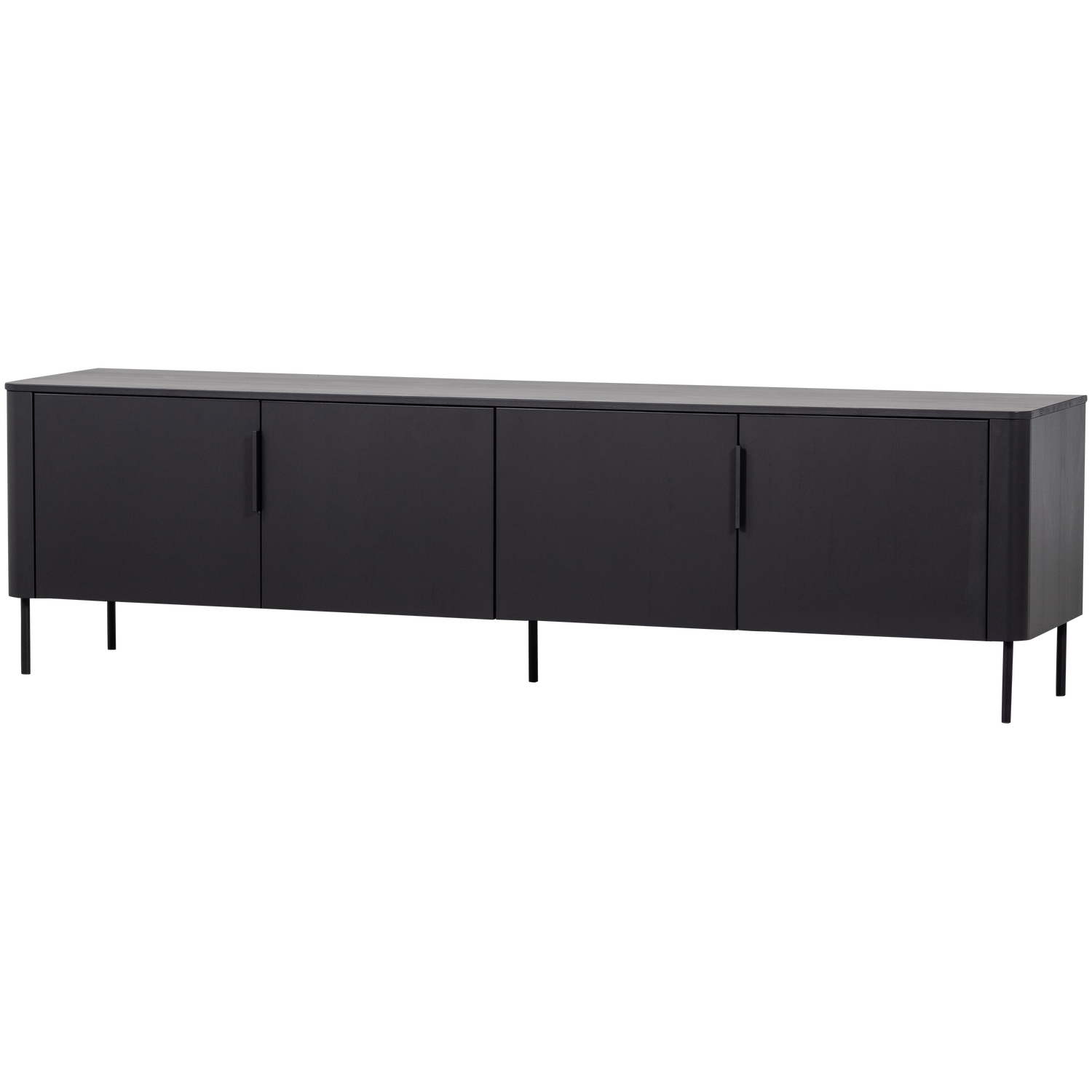 TV spintelė GUNNAR, matinė juoda