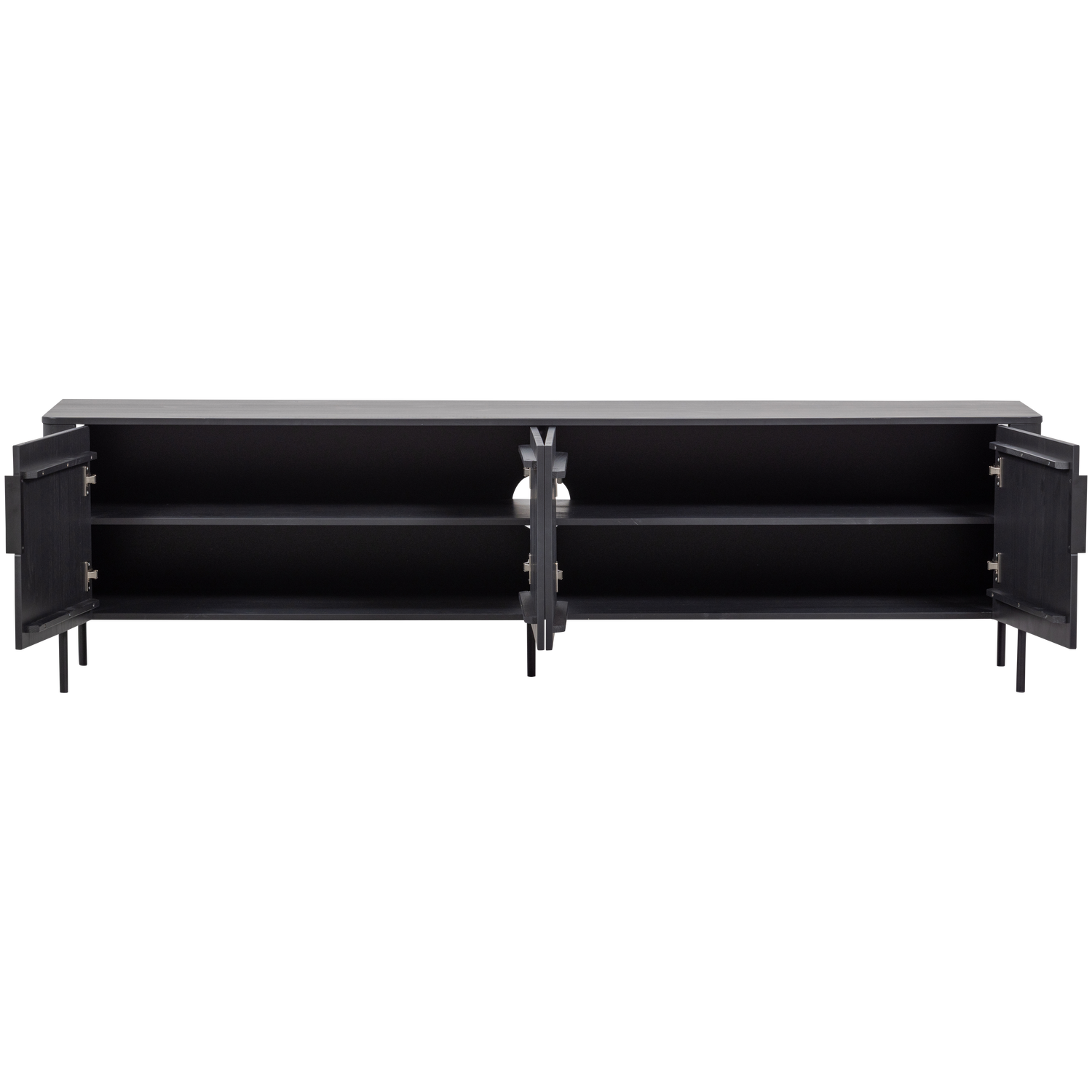 TV spintelė GUNNAR, matinė juoda