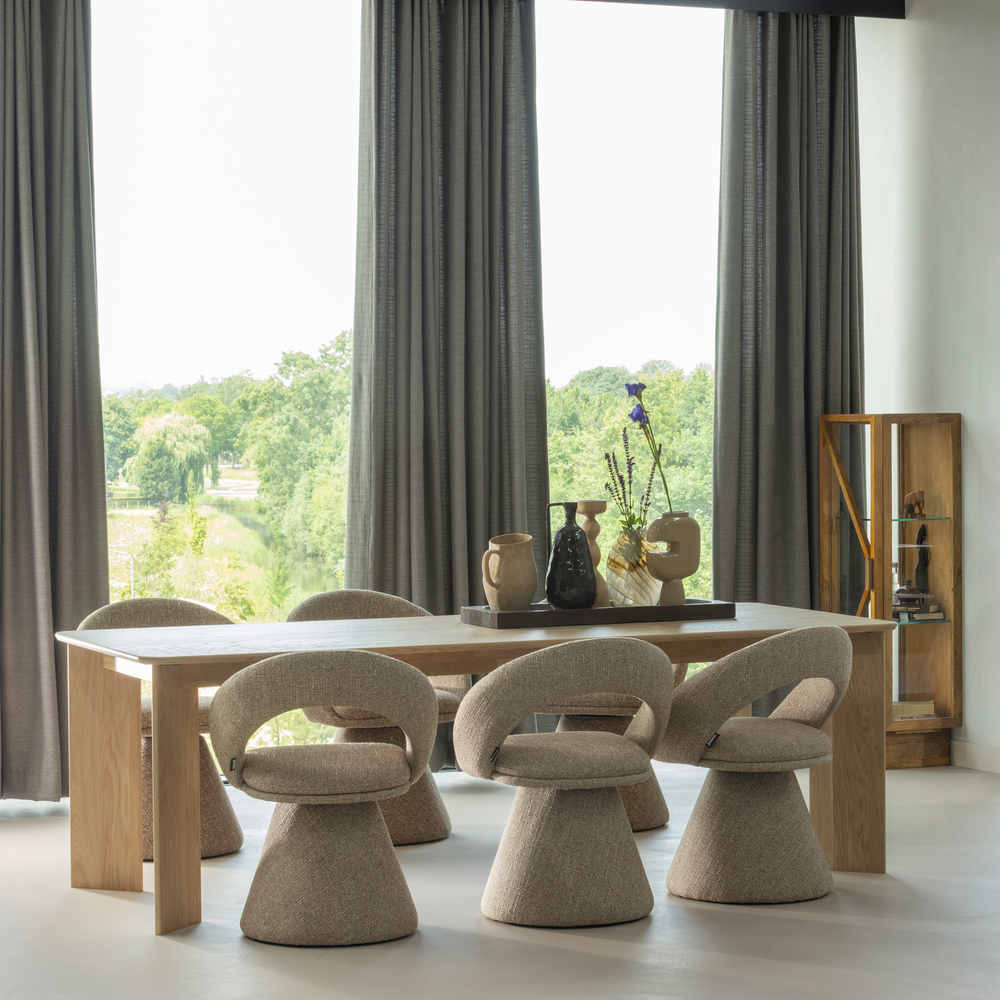 Vaza VALERIE, aliuminis, smėlio spalvos atspalvis