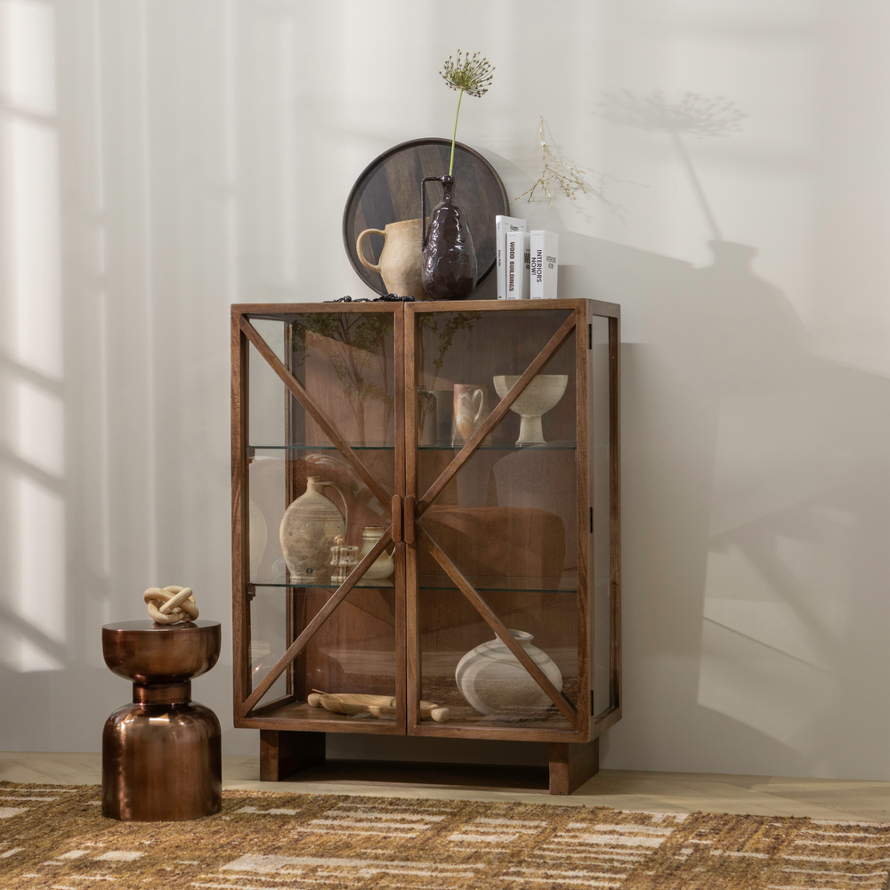 Vaza VALERIE, aliuminis, smėlio spalvos atspalvis