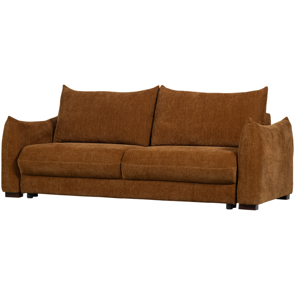 3-vietė miegamoji sofa JONNE, šenilis, ruda