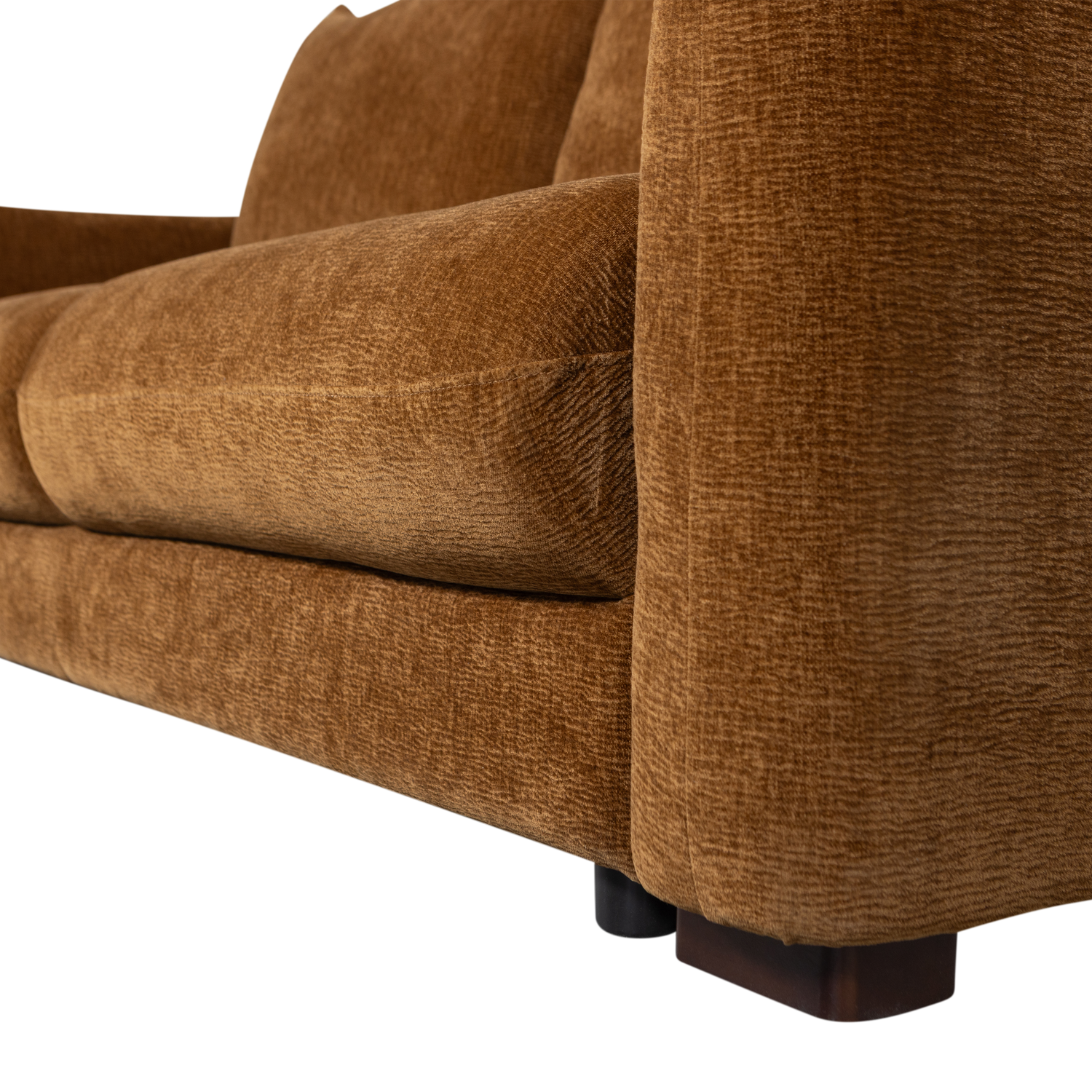 3-vietė miegamoji sofa JONNE, šenilis, ruda