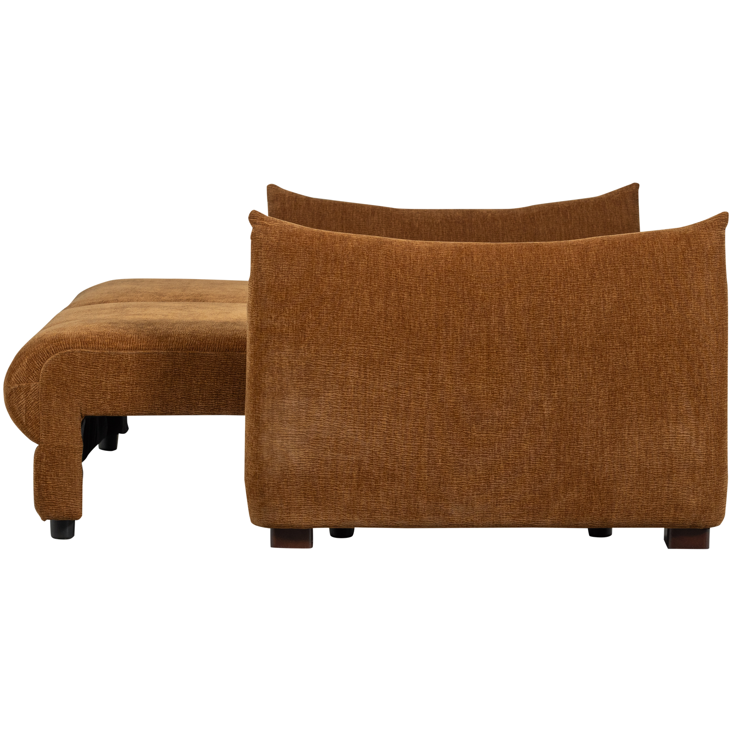 3-vietė miegamoji sofa JONNE, šenilis, ruda