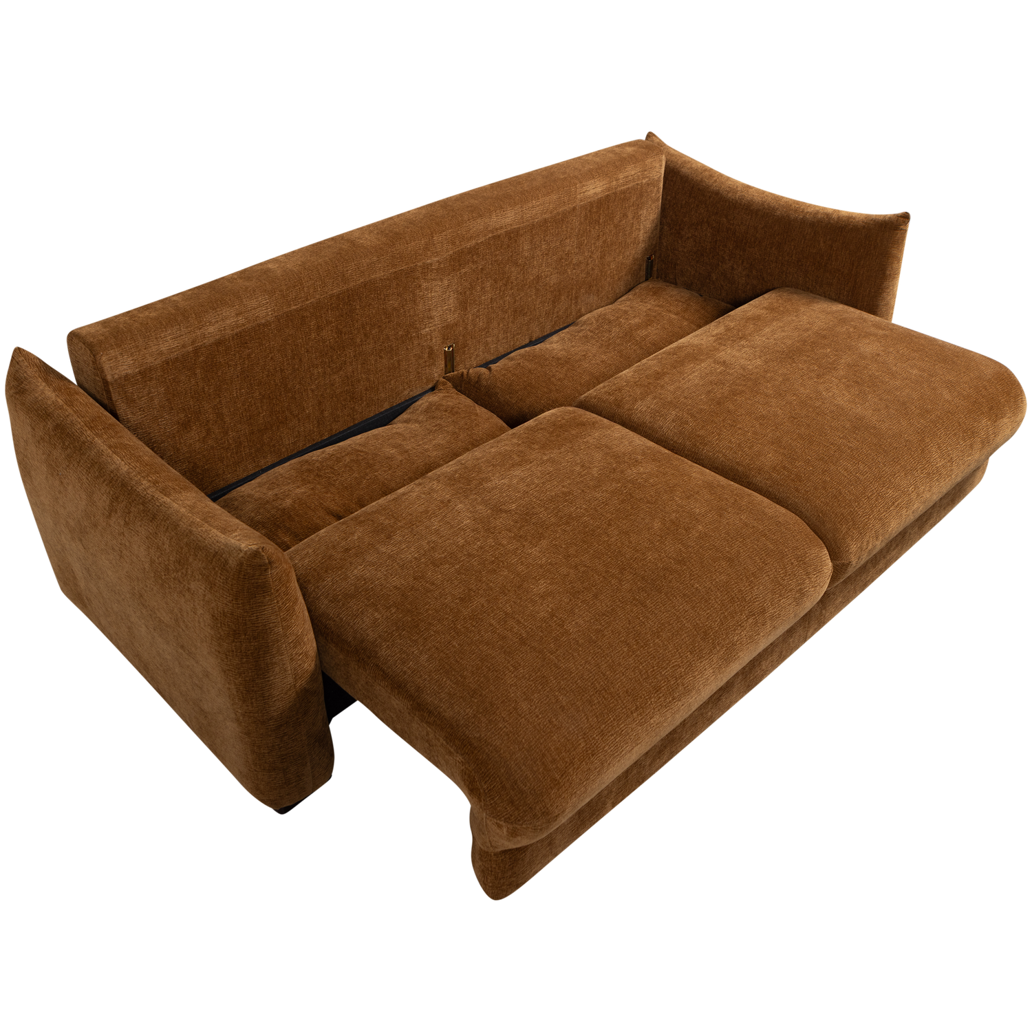 3-vietė miegamoji sofa JONNE, šenilis, ruda