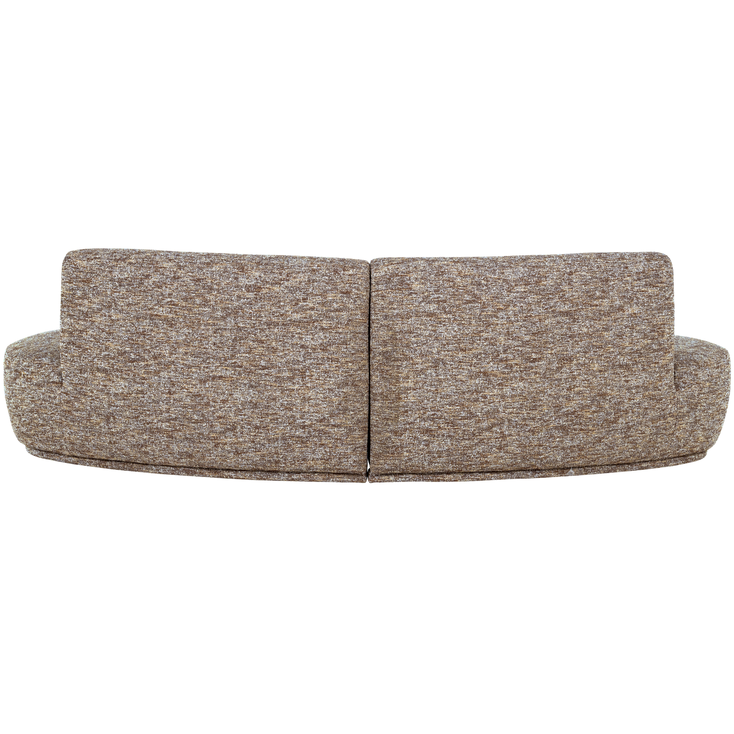 Pusapvalė sofa BATAVIER, 4-vietė, šviesiai ruda melanžas