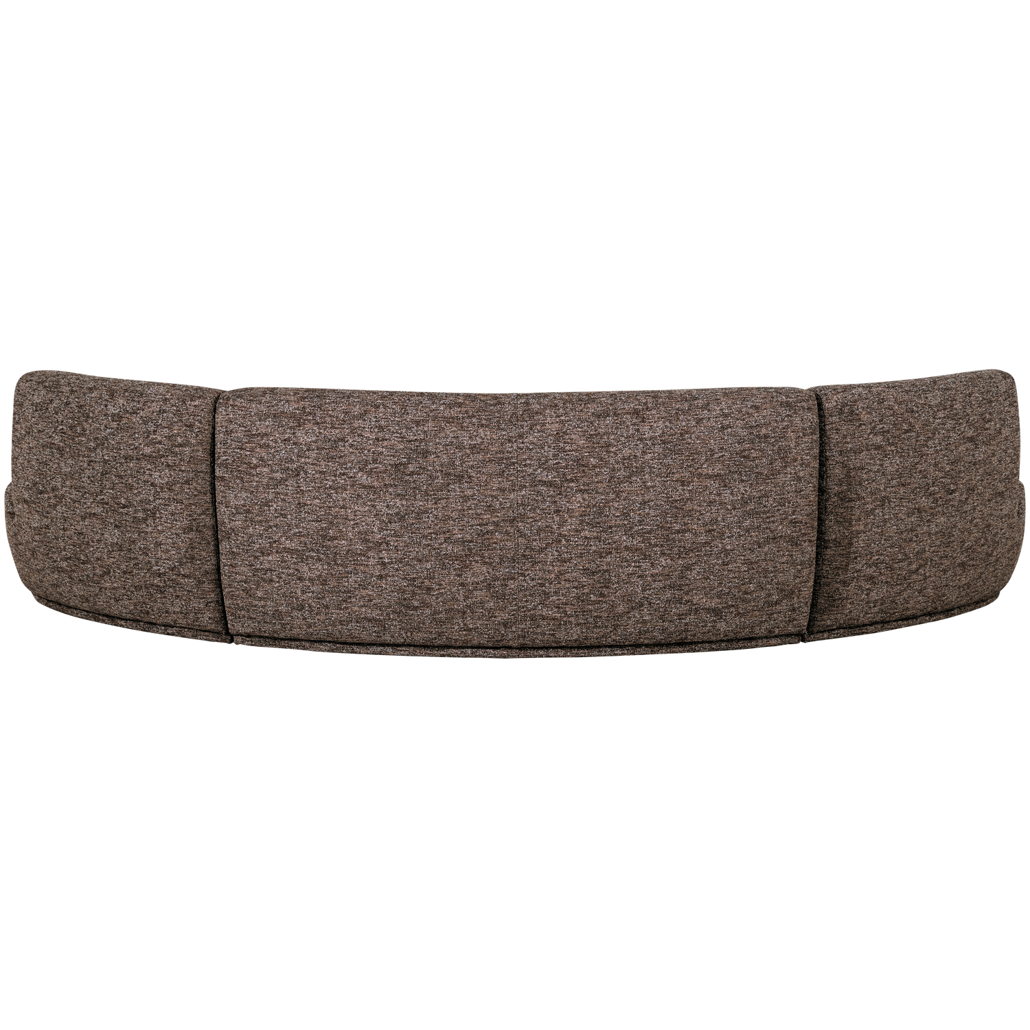 Pusapvalė sofa BATAVIER, 6-vietė, ruda melanžas