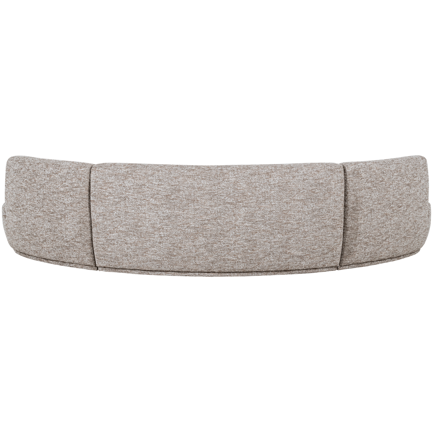 Pusapvalė sofa BATAVIER, 6-vietė, smėlio melanžas