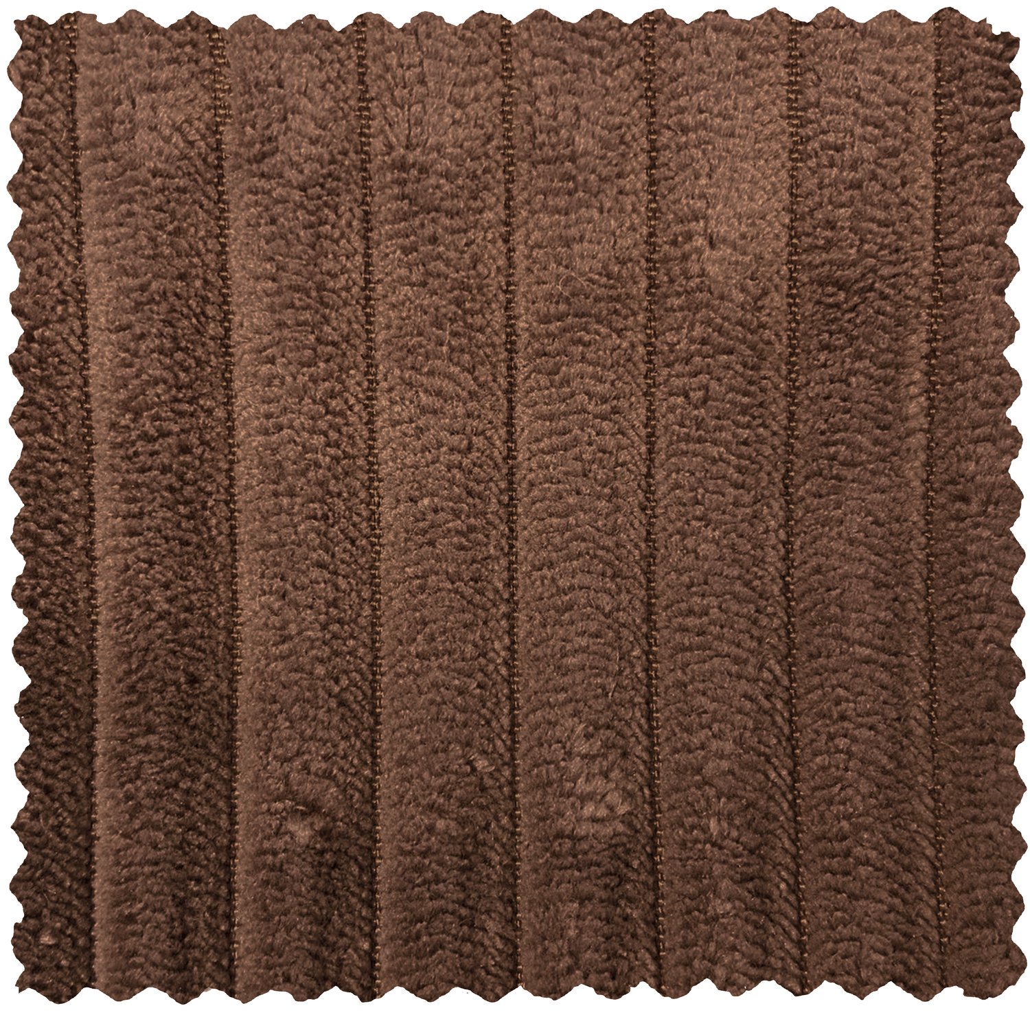 Šezlongo elementas NOVI, kairė pusė, briaunotas audinys, moka ruda