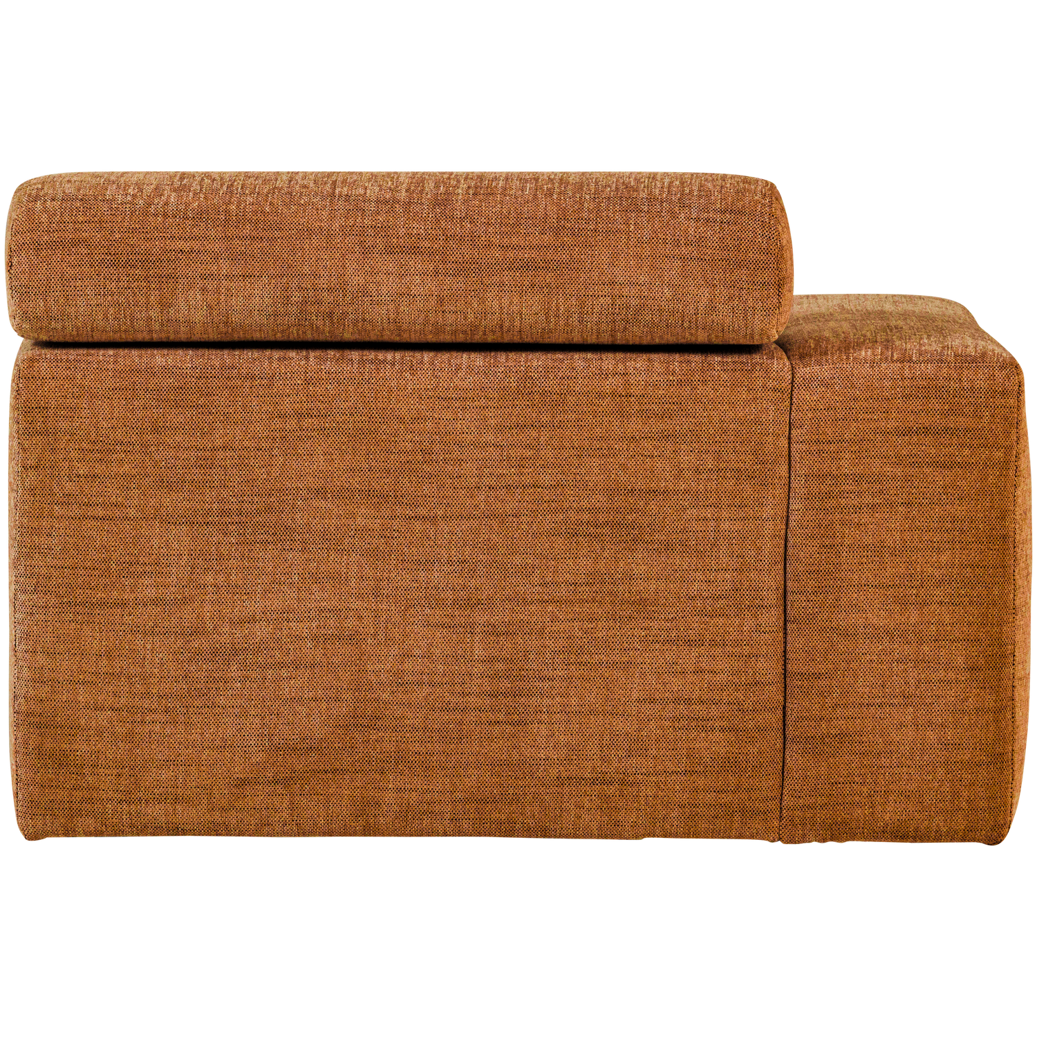 Šezlongo elementas NOVI, kairė pusė, oranžinė melanžinė