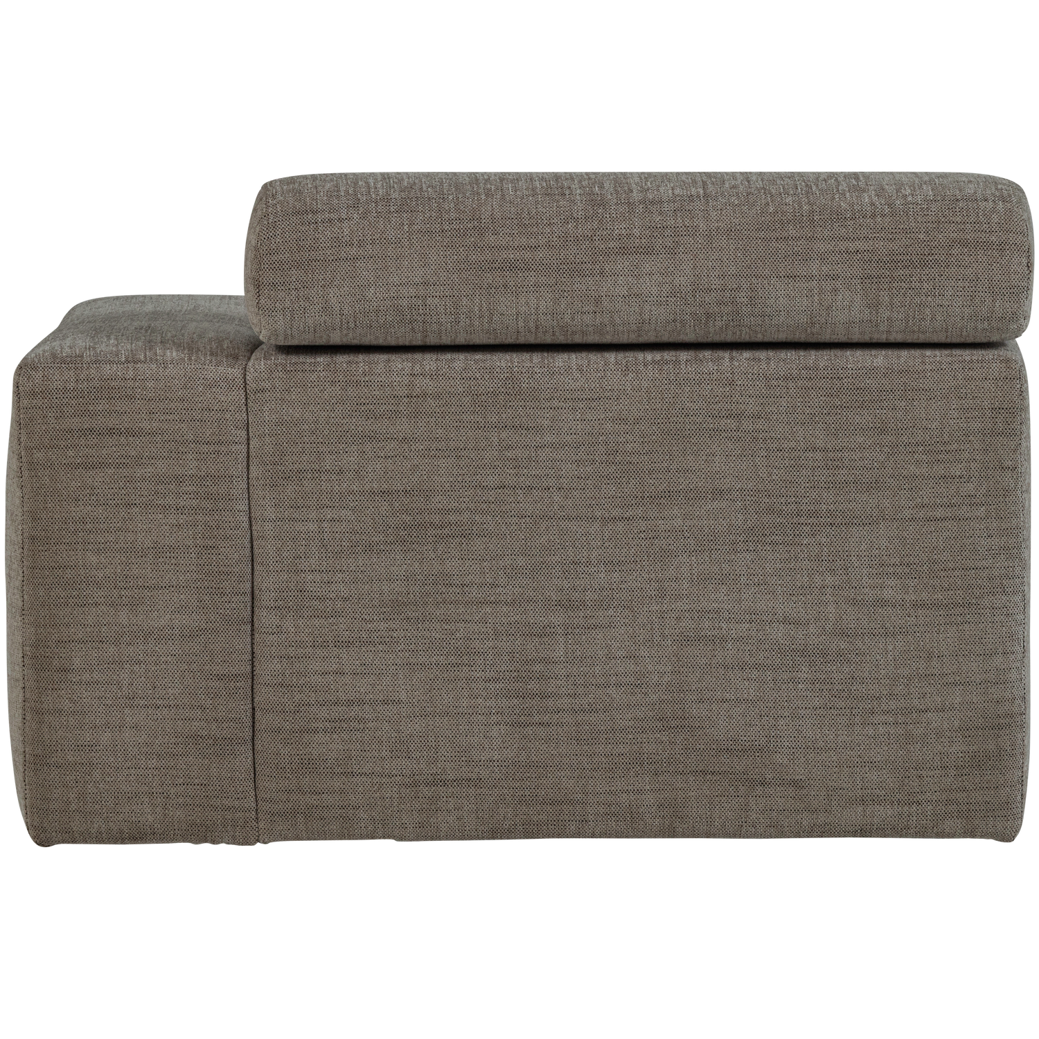 Šezlongo elementas NOVI, dešinė pusė, pilkai melanžinė