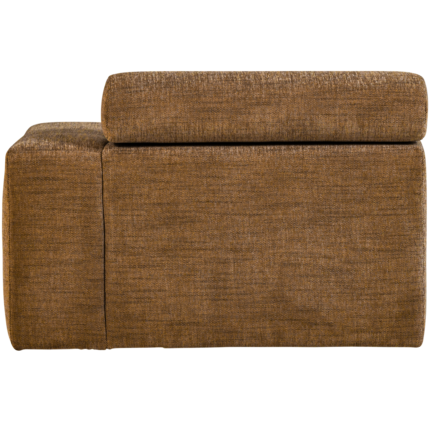 Šezlongo elementas NOVI, dešinė pusė, karamelės ruda melanžinė