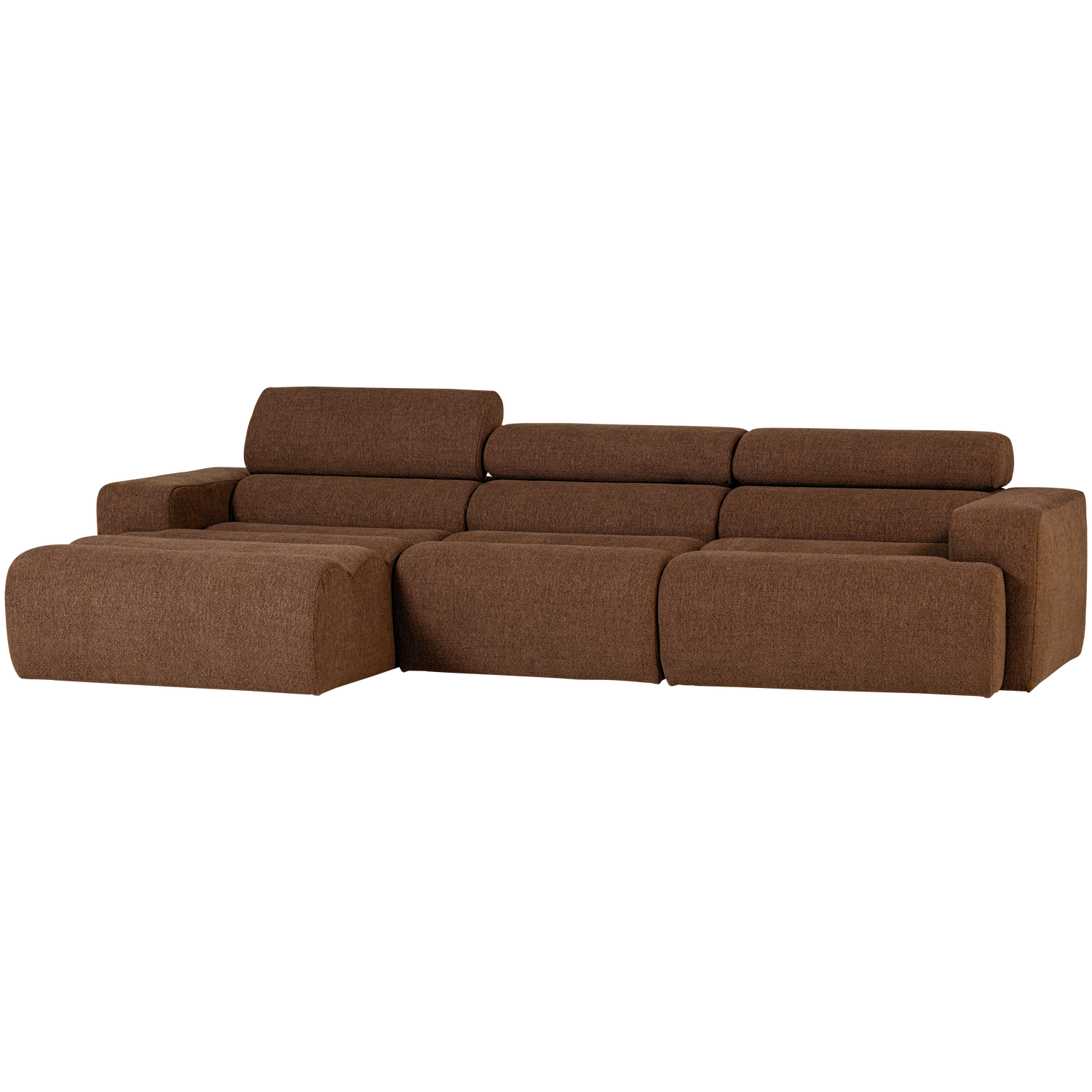 Šezlongo sofa NOVI, dešinė, pilkai rusva buklė