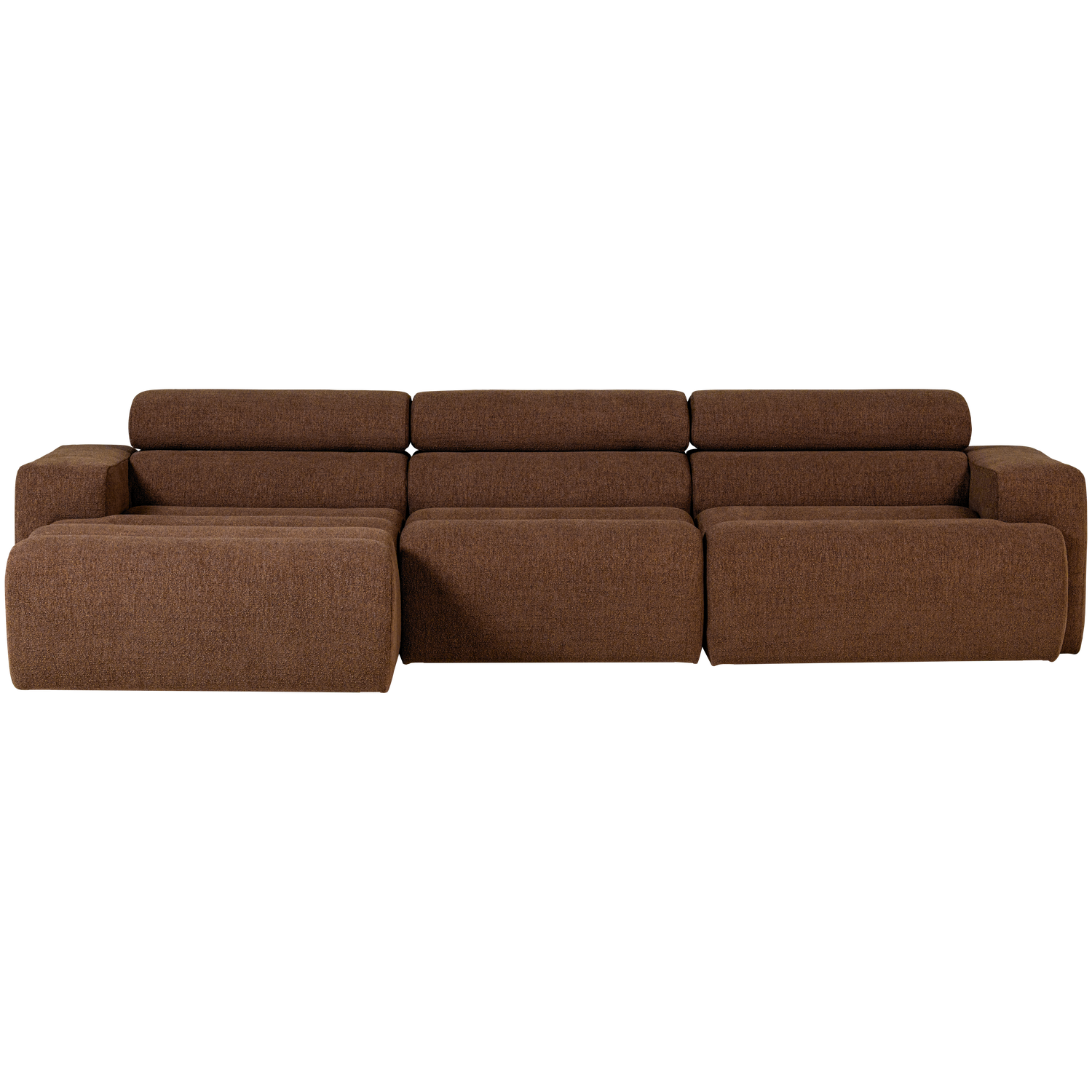 Šezlongo sofa NOVI, dešinė, pilkai rusva buklė