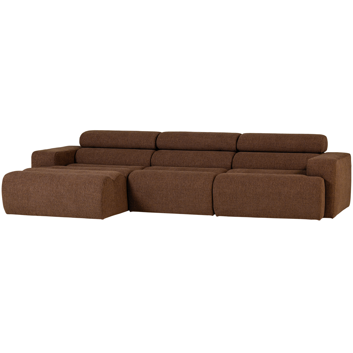 Šezlongo sofa NOVI, dešinė, pilkai rusva buklė