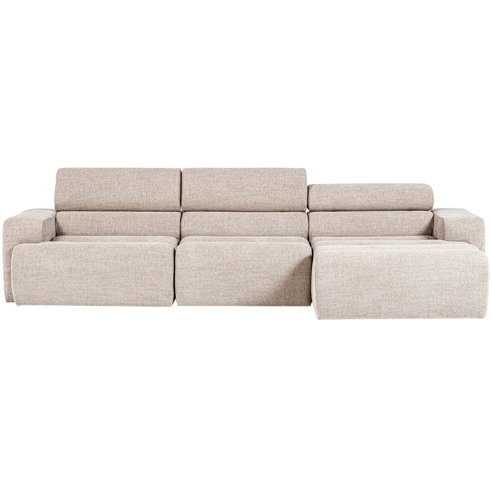 Kampinė sofa NOVI, boucle, natūrali