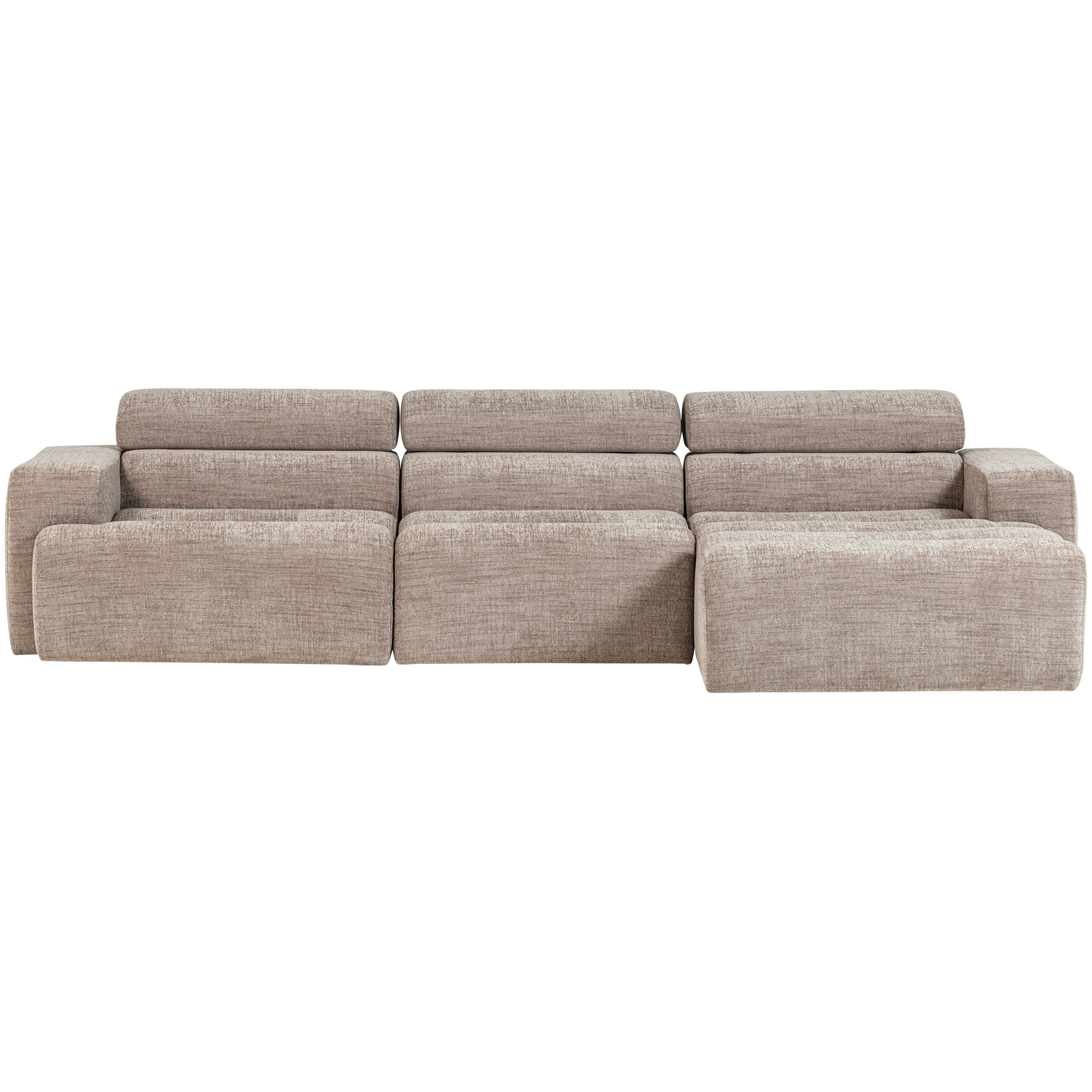 Šezlongo sofa NOVI, dešinė, natūralus melanžas