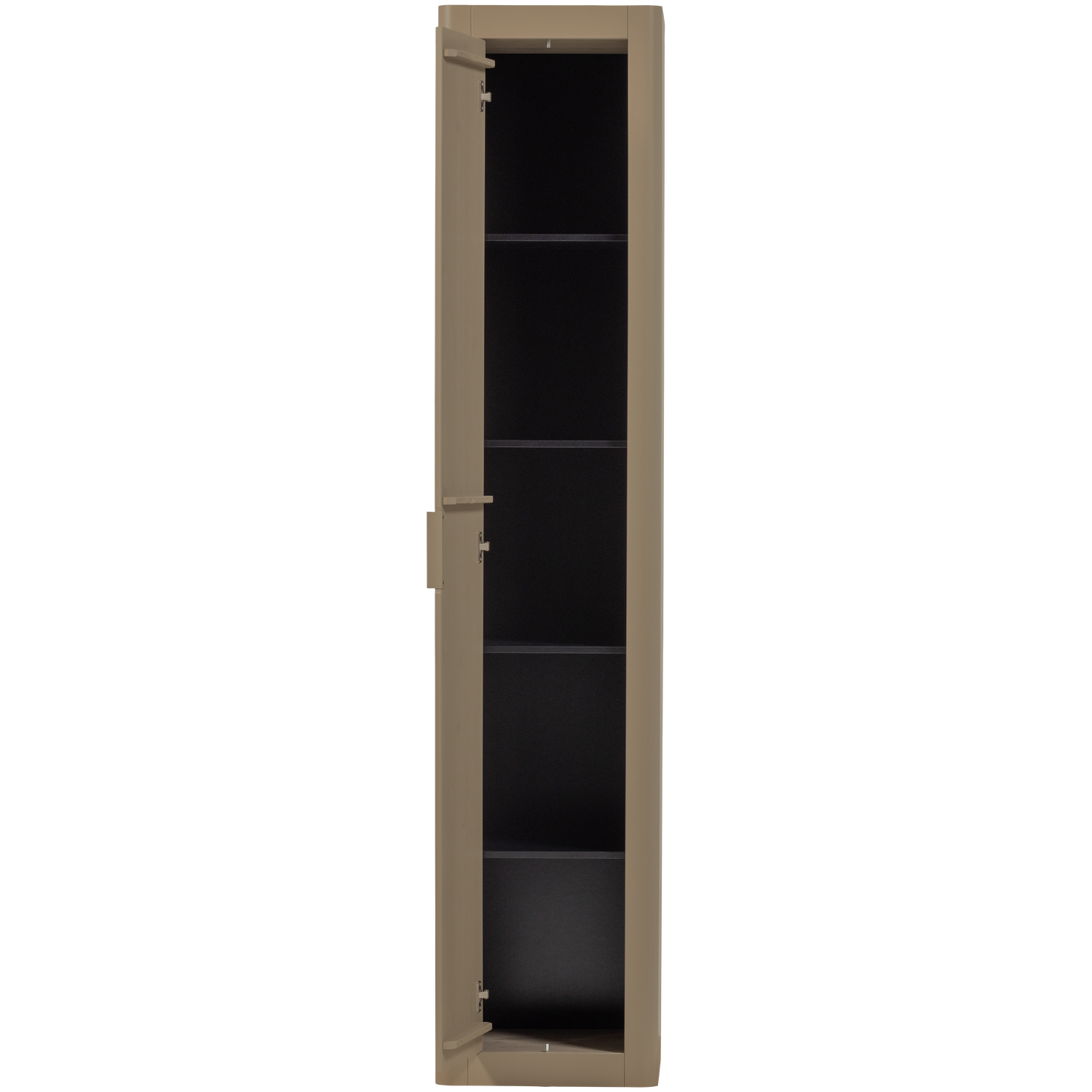 Siaura aukšta spinta GUNNAR, pušis, purvo spalva