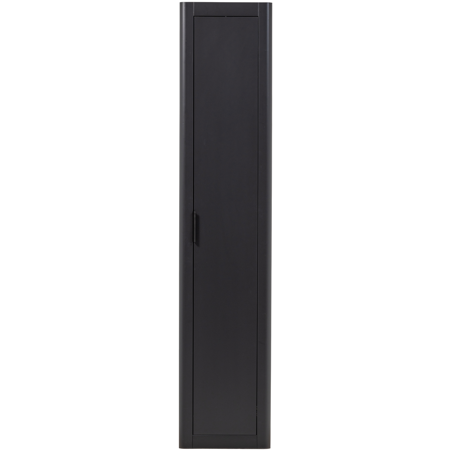 Siaura aukšta spinta GUNNAR, pušis, matinė juoda