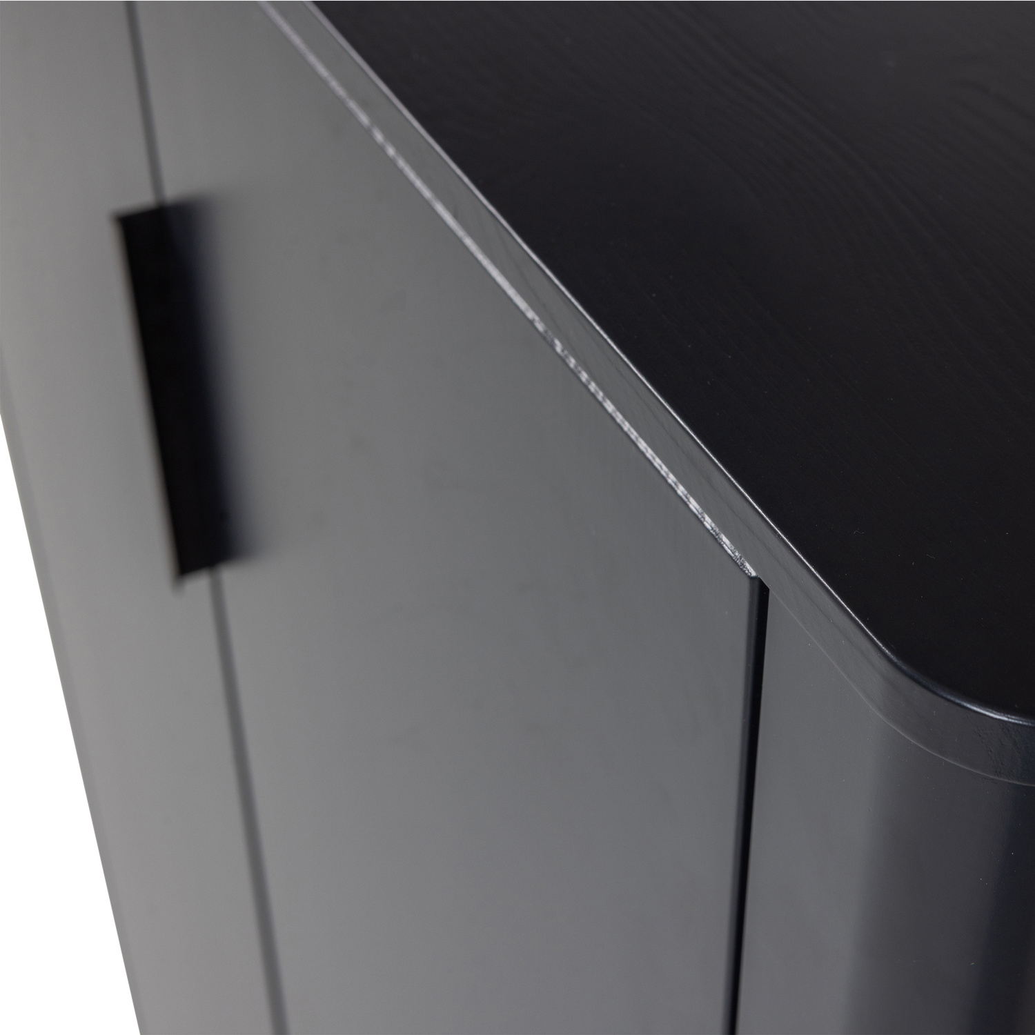 Dviejų durų spinta GUNNAR, pušis, matinė juoda