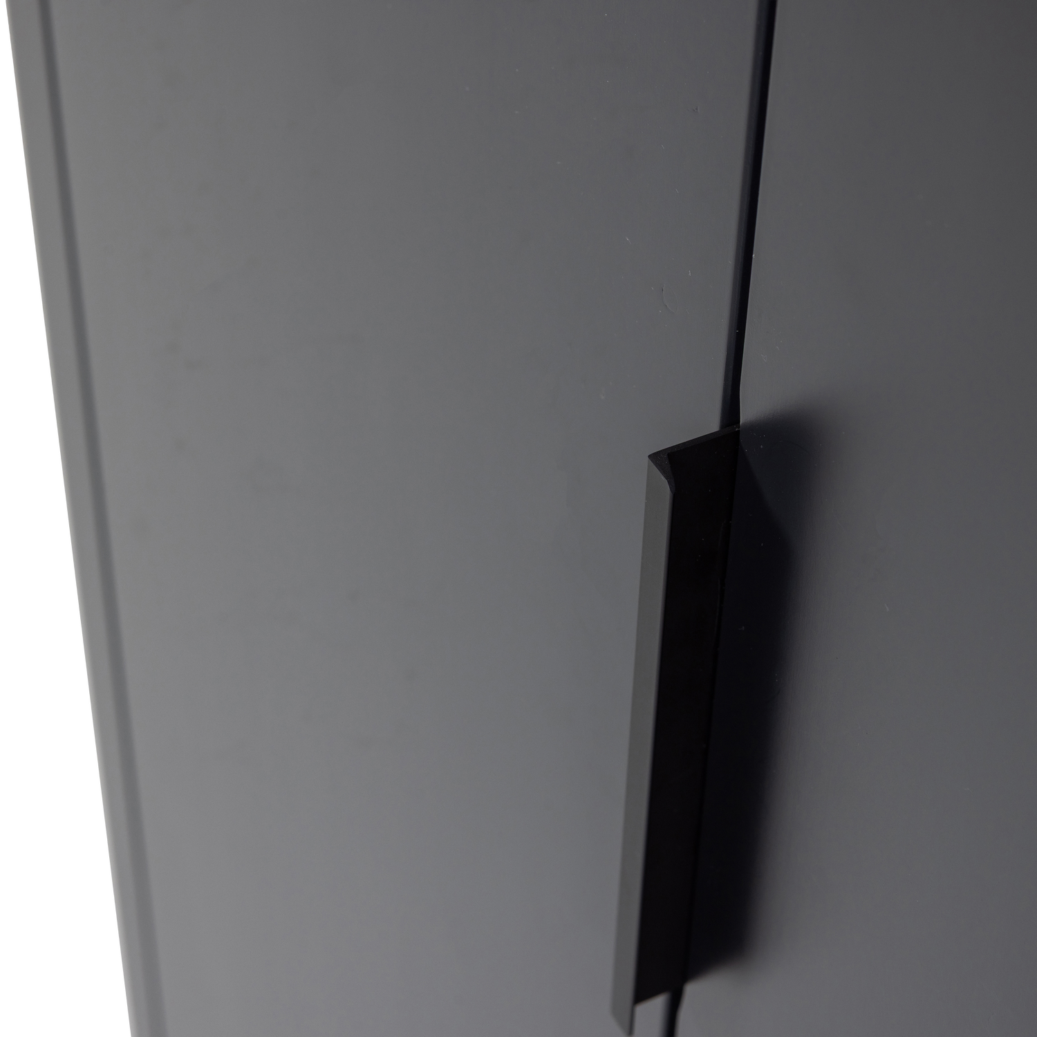 Dviejų durų spinta GUNNAR, pušis, matinė juoda