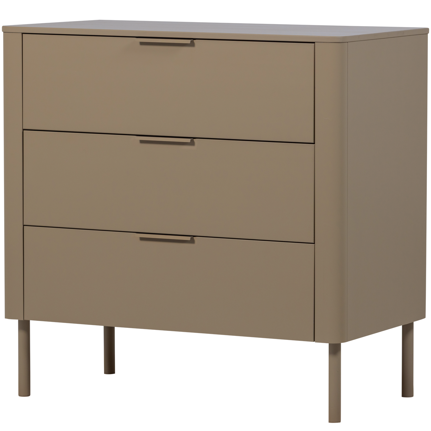 Komoda su stalčiais GUNNAR, pušis, purvo spalva