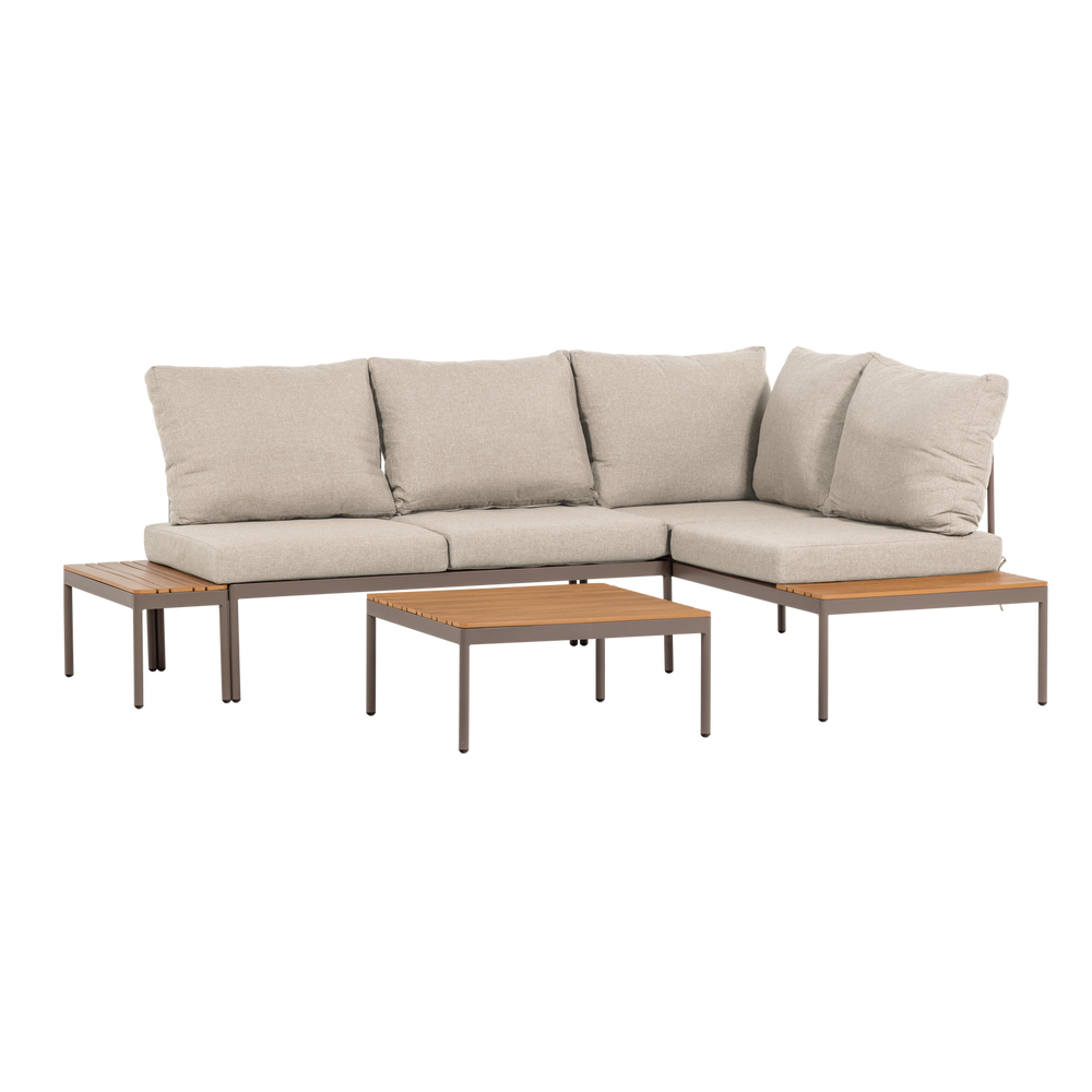Sodo modulinis poilsio komplektas ZARO, metalas/polywood bežinis