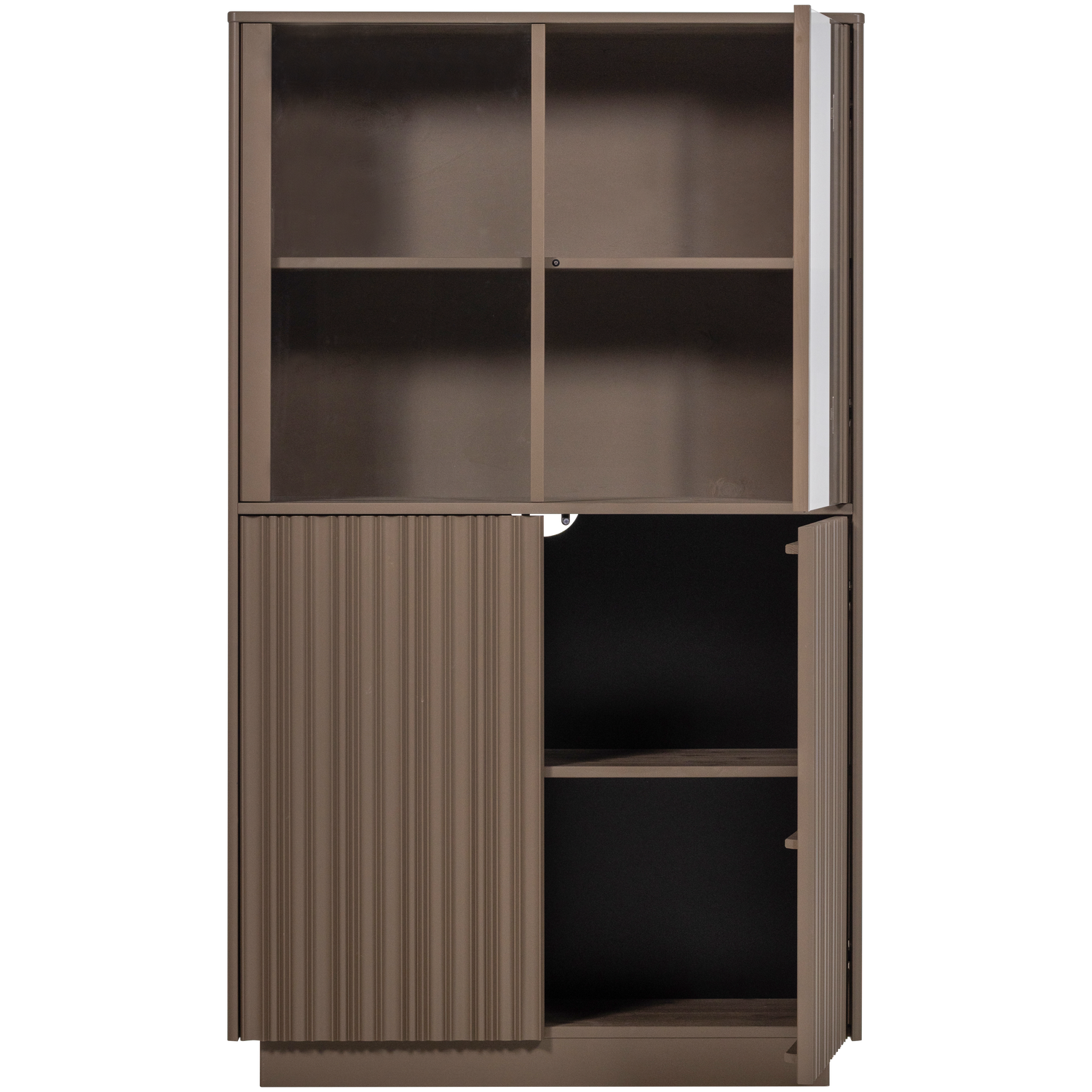 Žema vitrina NOVA, pušis, ruda